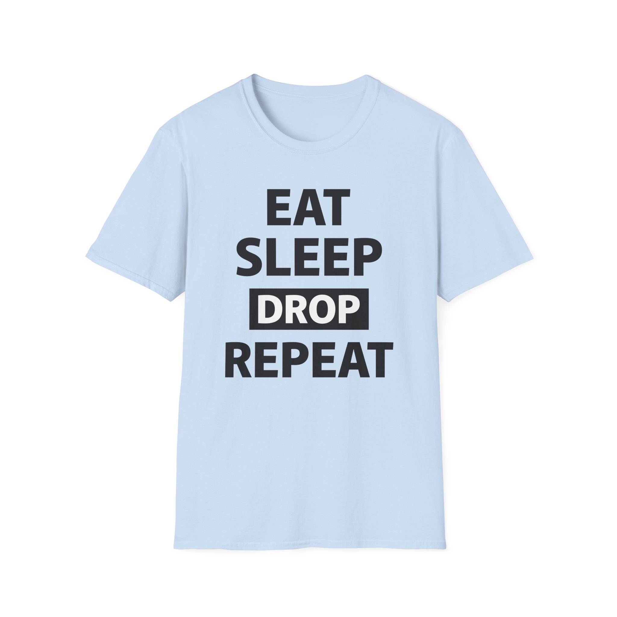 Morgz Eat Sleep Drop Repeat Unisex Softstyle T-Shirt
