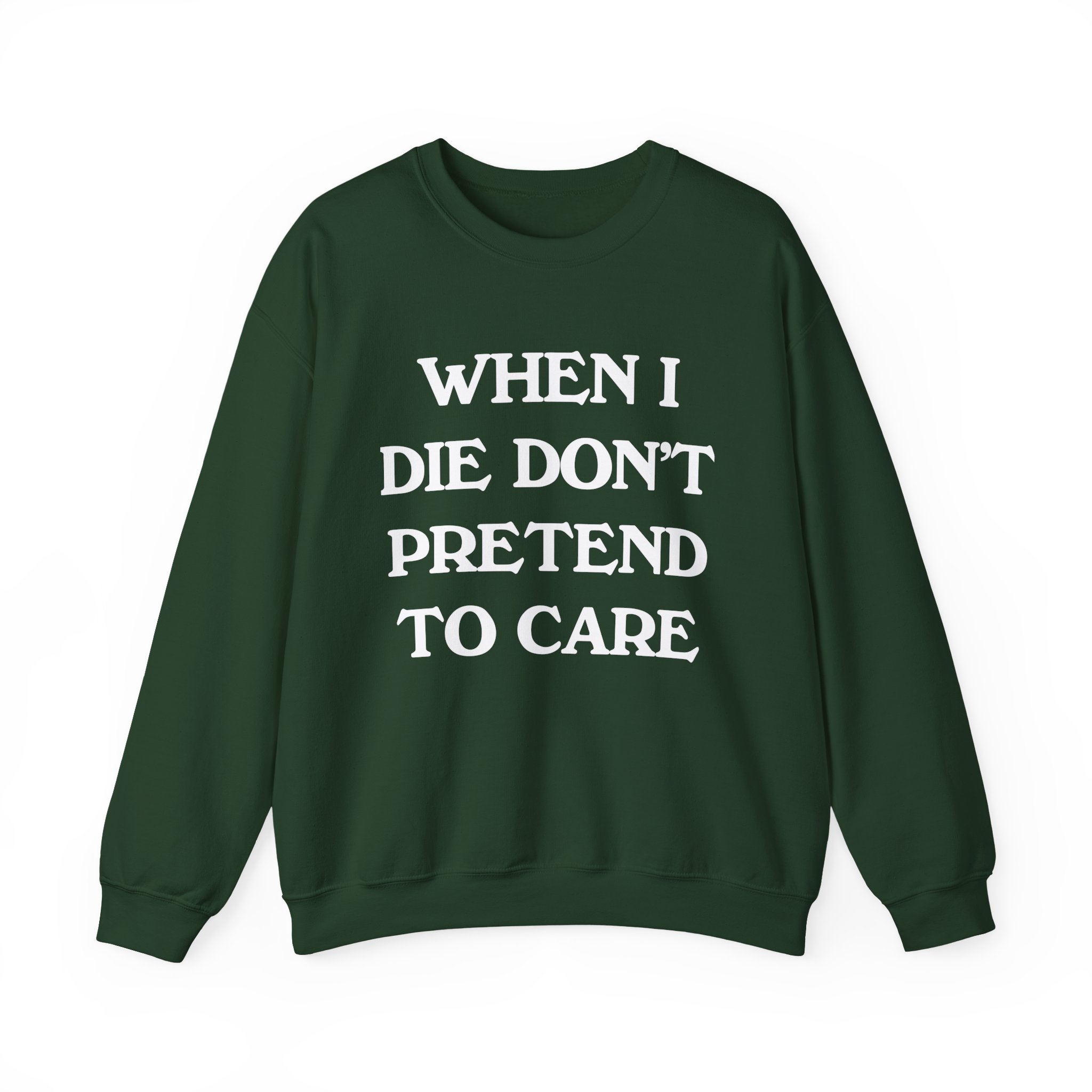Tierra Whack When I Die Don't Pretend to Care Unisex Heavy Blendâ„¢ Crewneck Sweatshirt