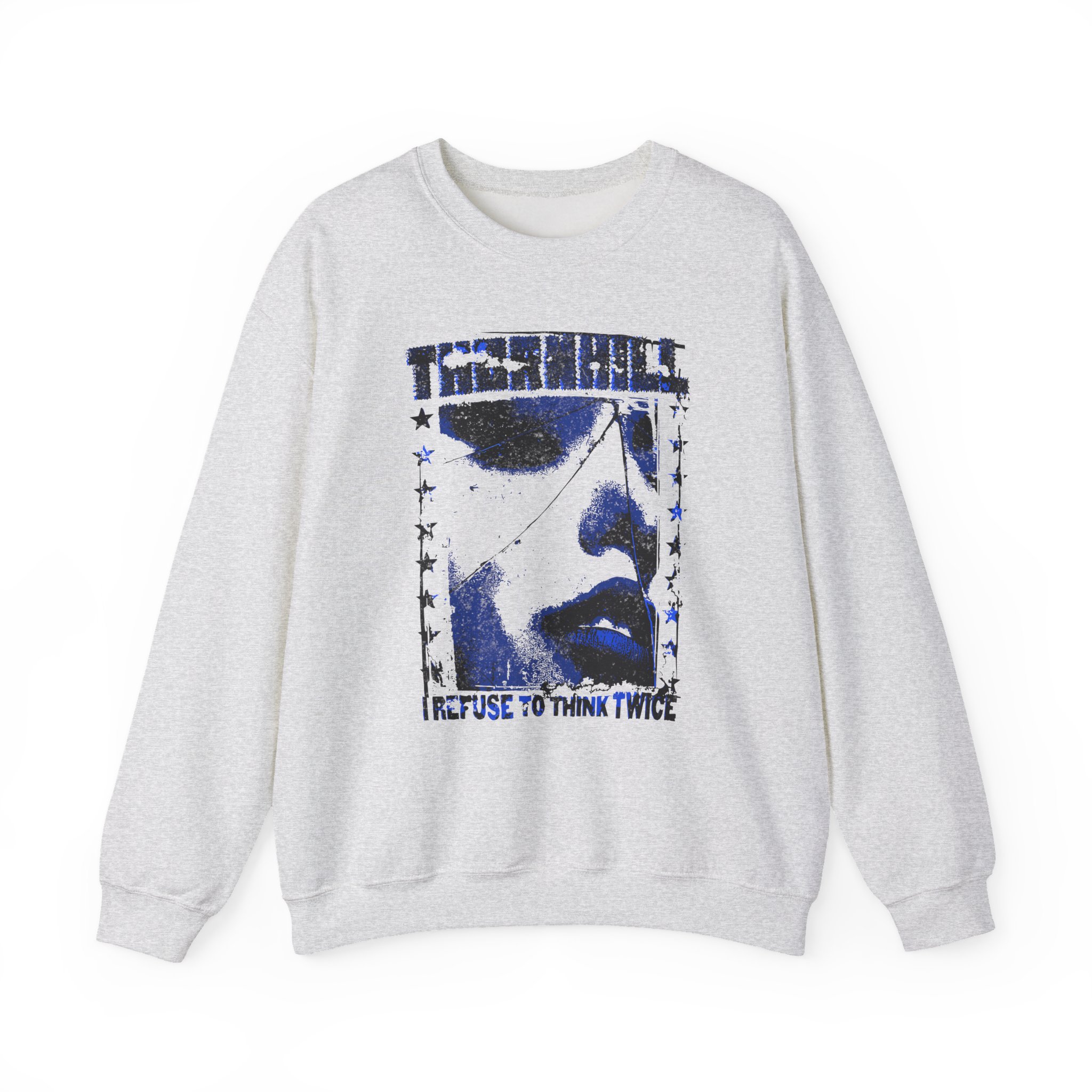 Thornhill Think Twice Sand Unisex Heavy Blendâ„¢ Crewneck Sweatshirt