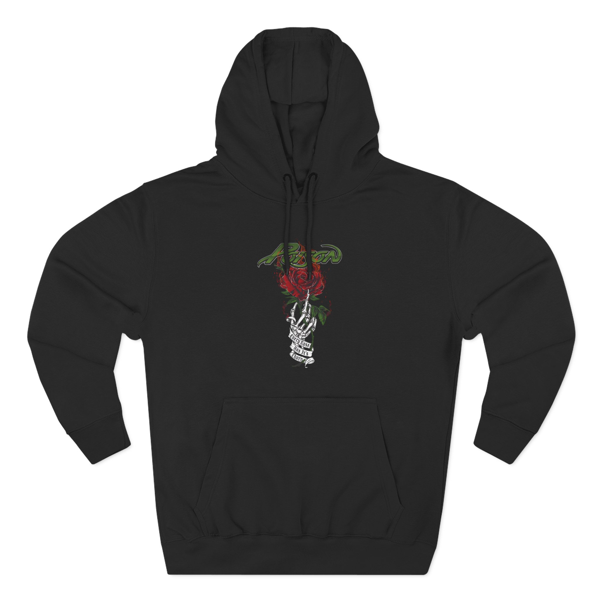 Poison Every Rose Has Its Thorn Three-Panel Fleece Hoodie