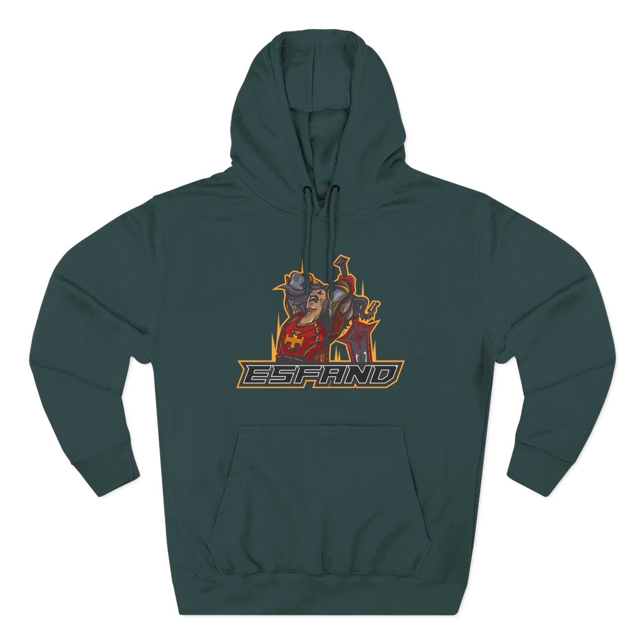 Esfand Three-Panel Fleece Hoodie