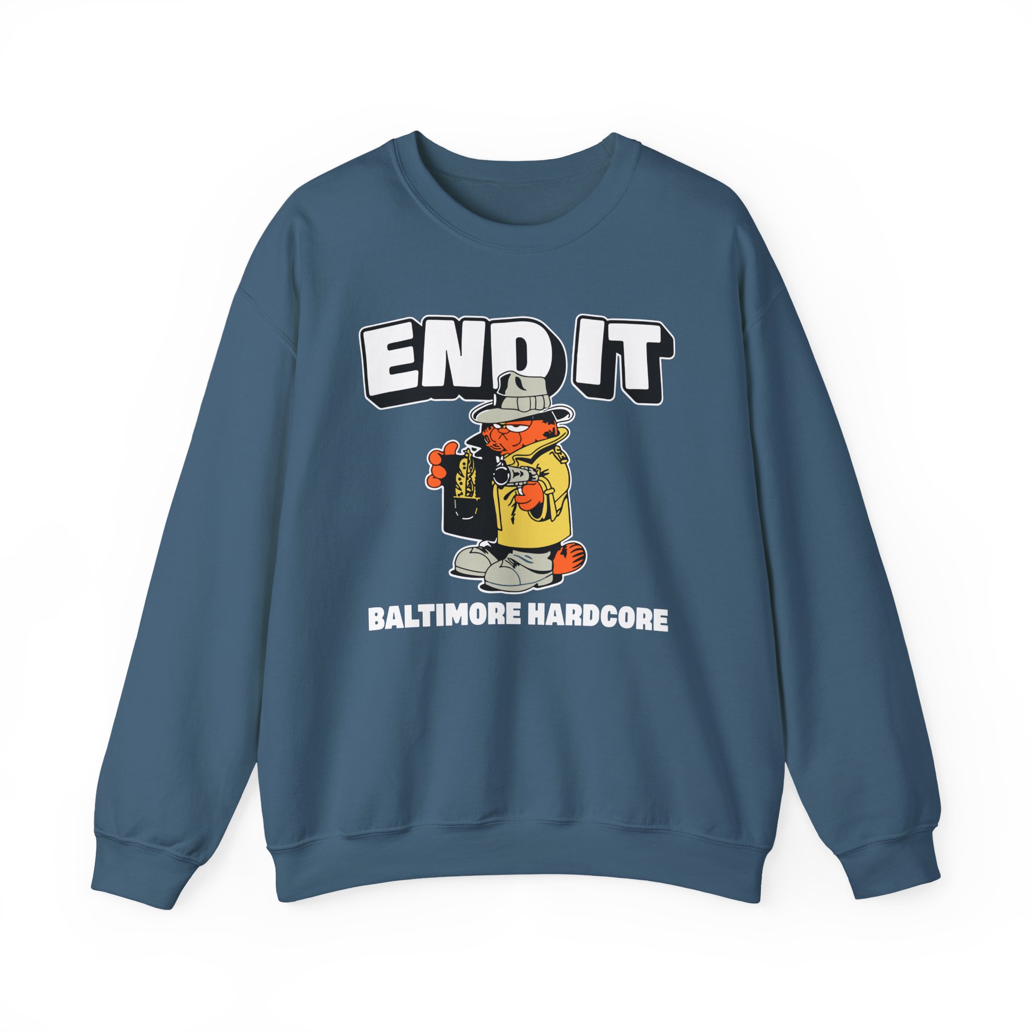 End It Baltimore Hardcore Unisex Heavy Blend Crewneck Sweatshirt
