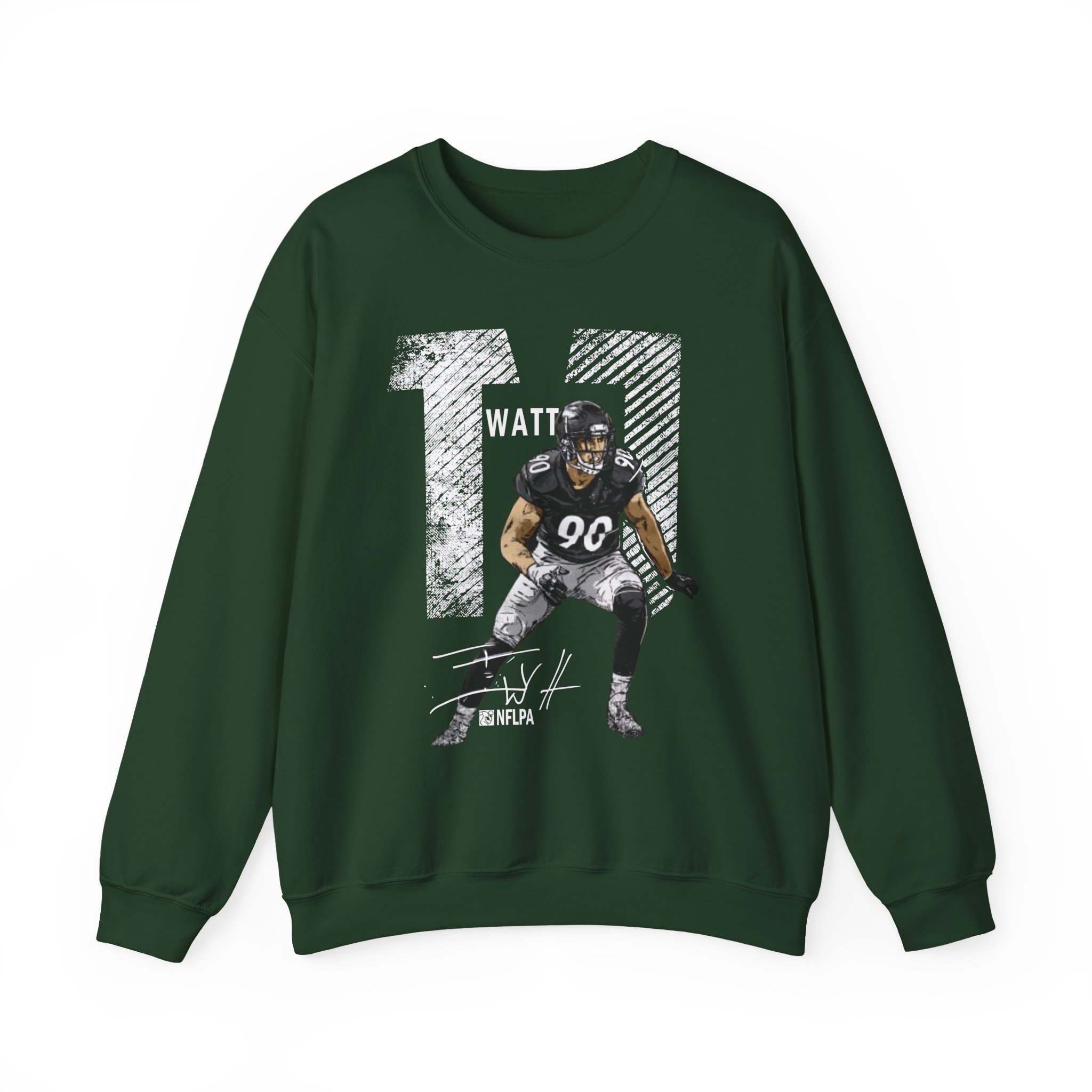 Tj Watt Mega Bold Unisex Heavy Blendâ„¢ Crewneck Sweatshirt