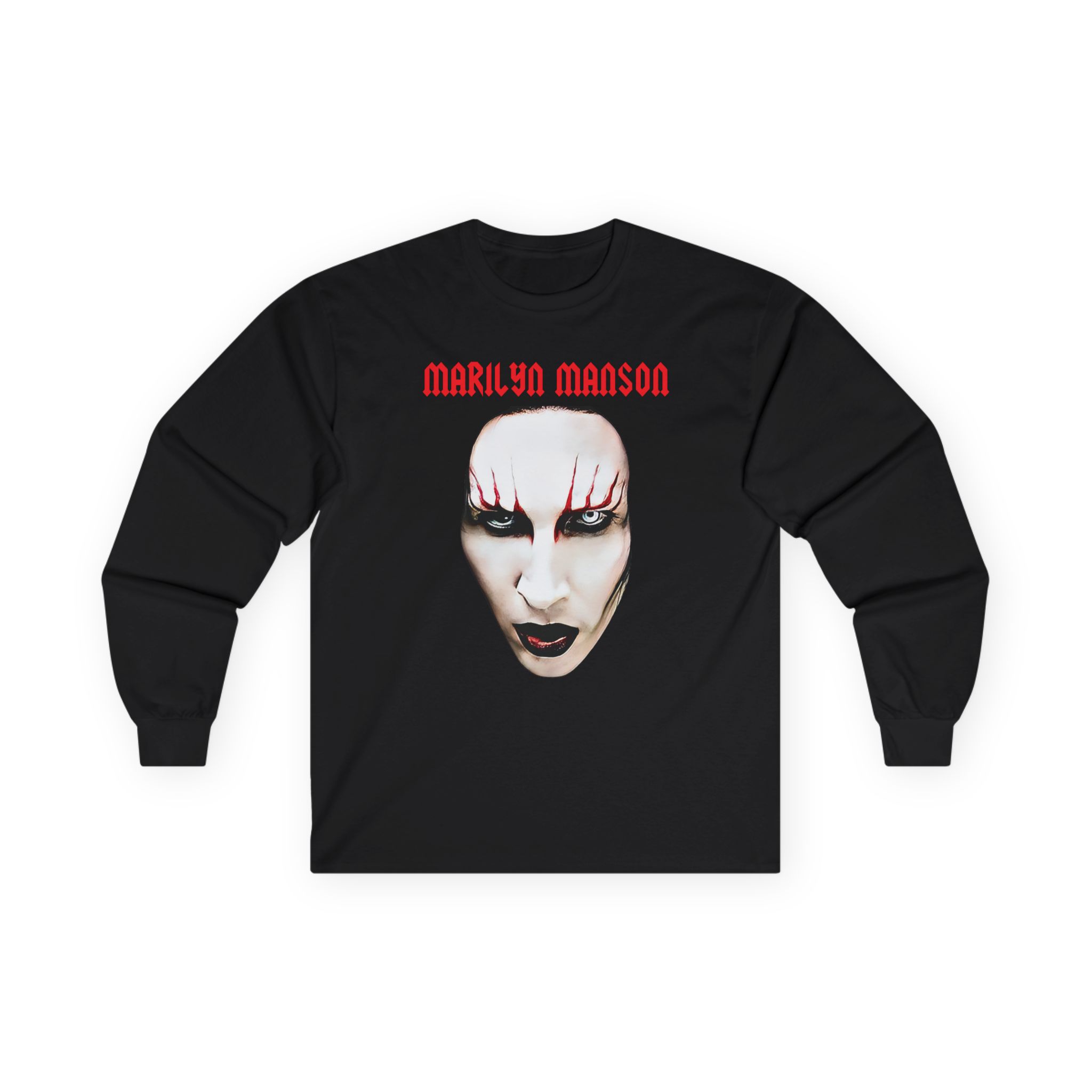 Marilyn Manson Red Lips Unisex Ultra Cotton Long Sleeve Tee
