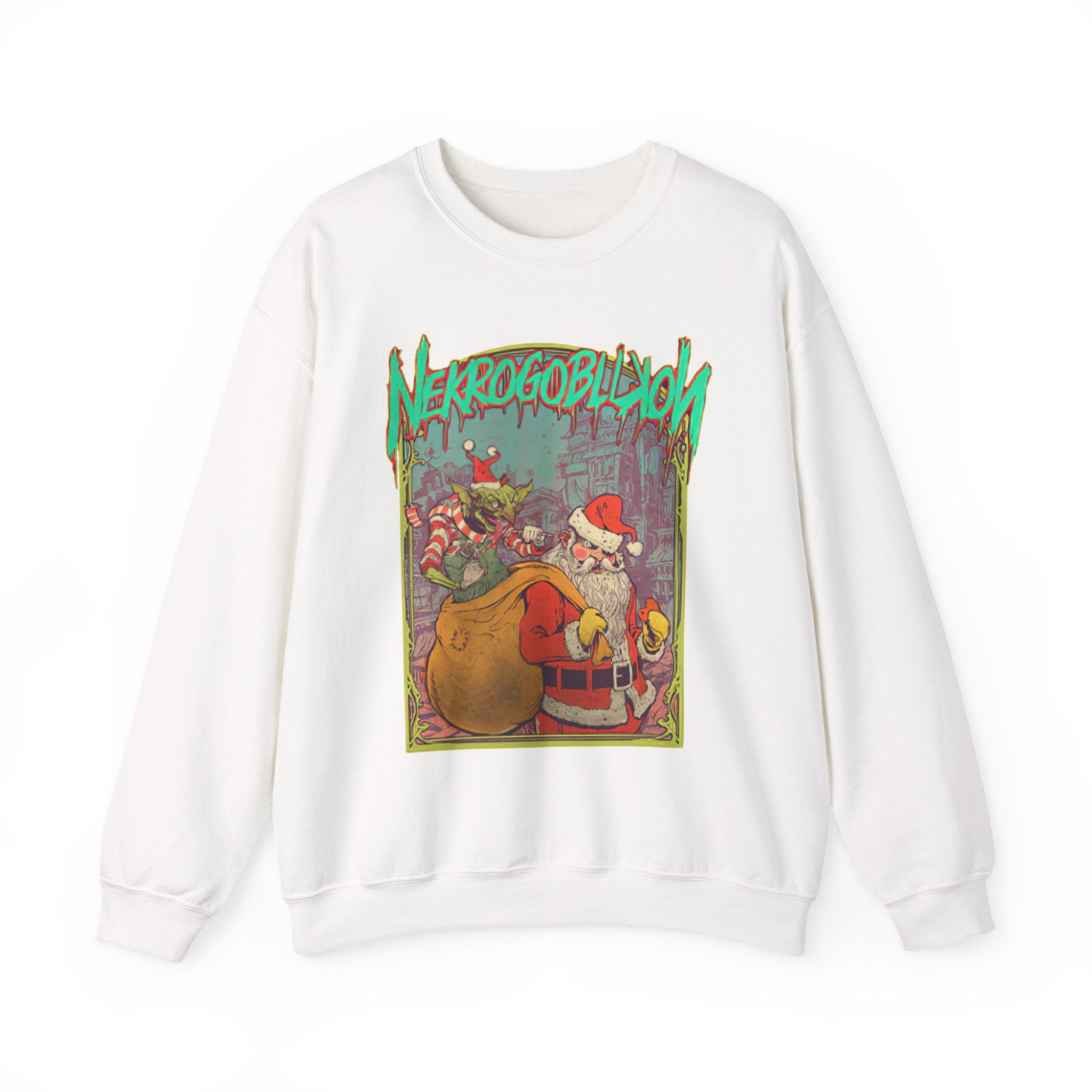 Nekrogoblikon 2023 Xmas Unisex Heavy Blendâ„¢ Crewneck Sweatshirt