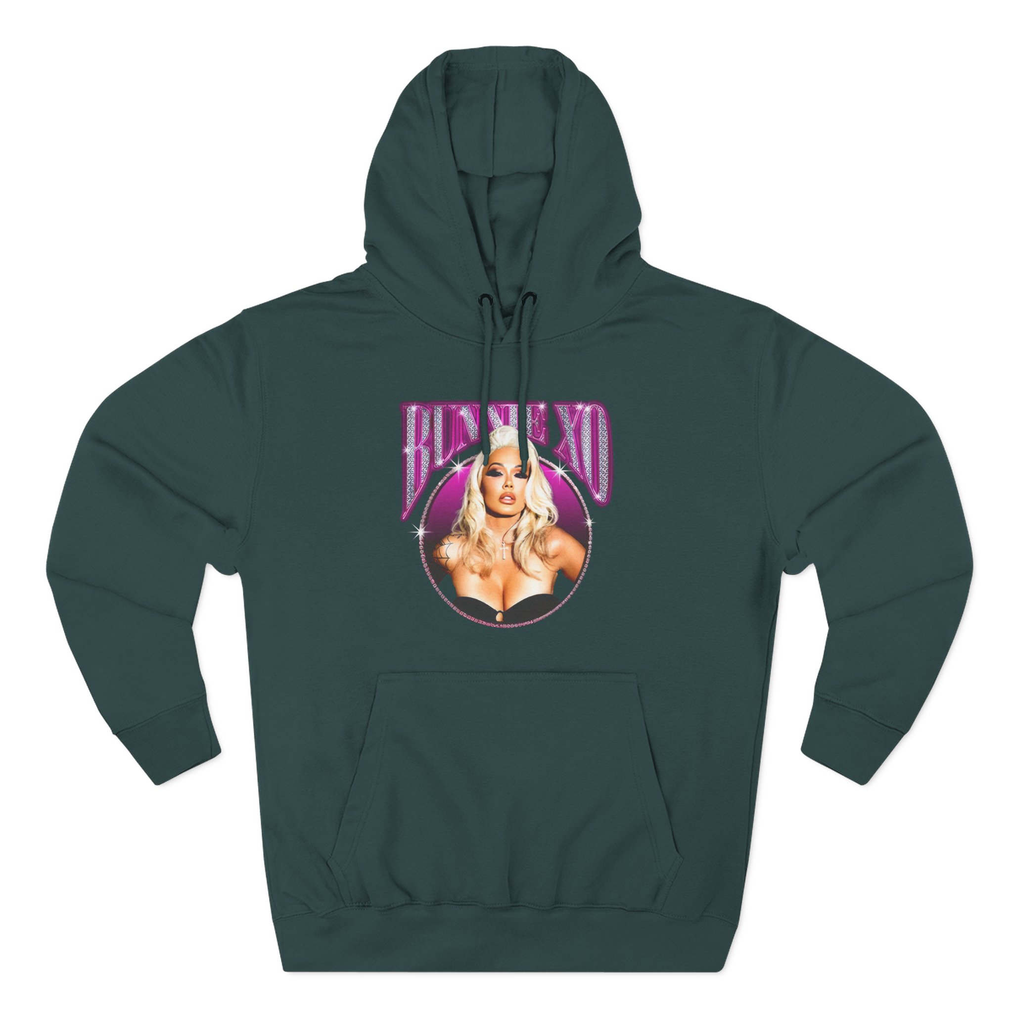 Bunnie Xo Bombshell Three-Panel Fleece Hoodie