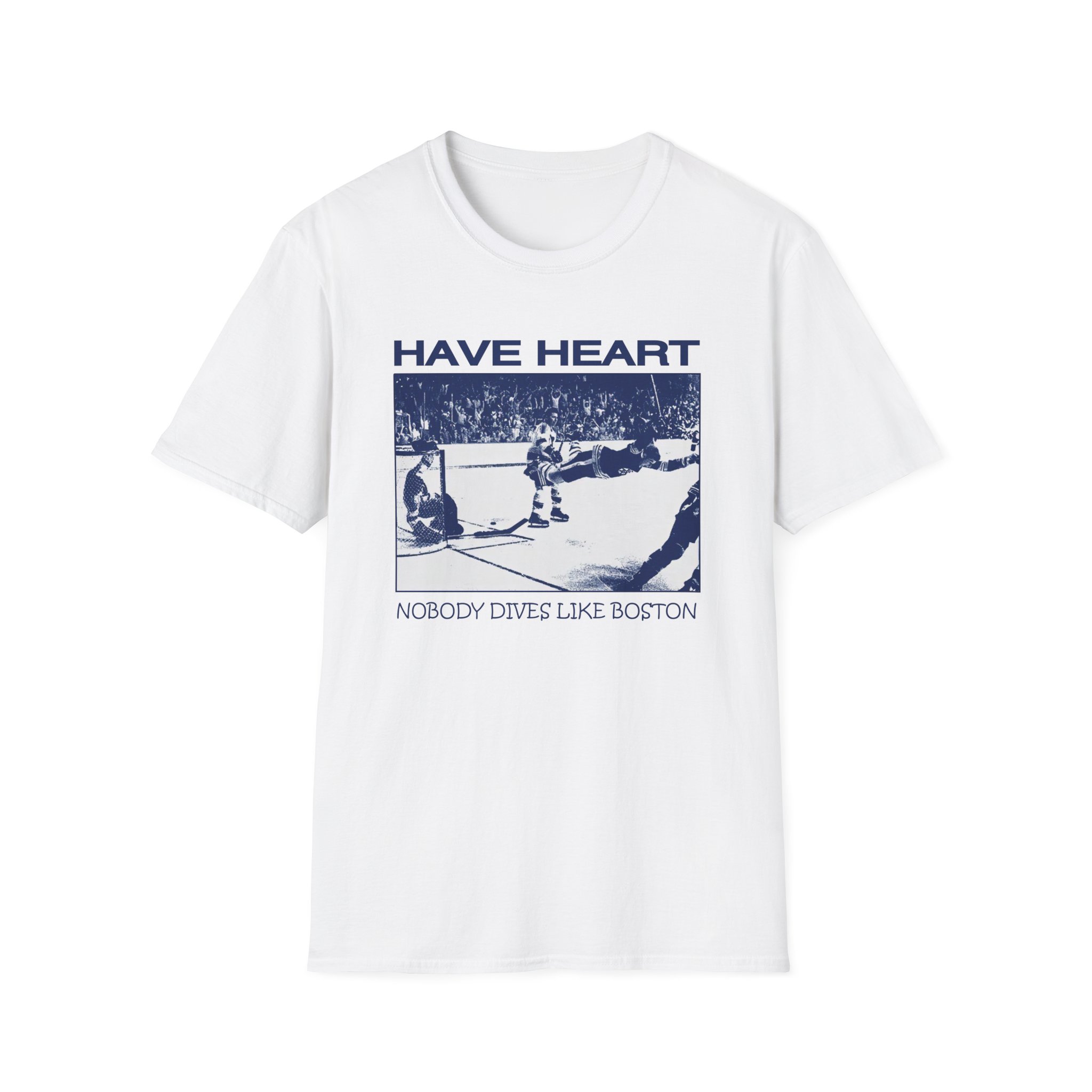 Have Heart Nobody Dives Like Boston Unisex Softstyle T-Shirt