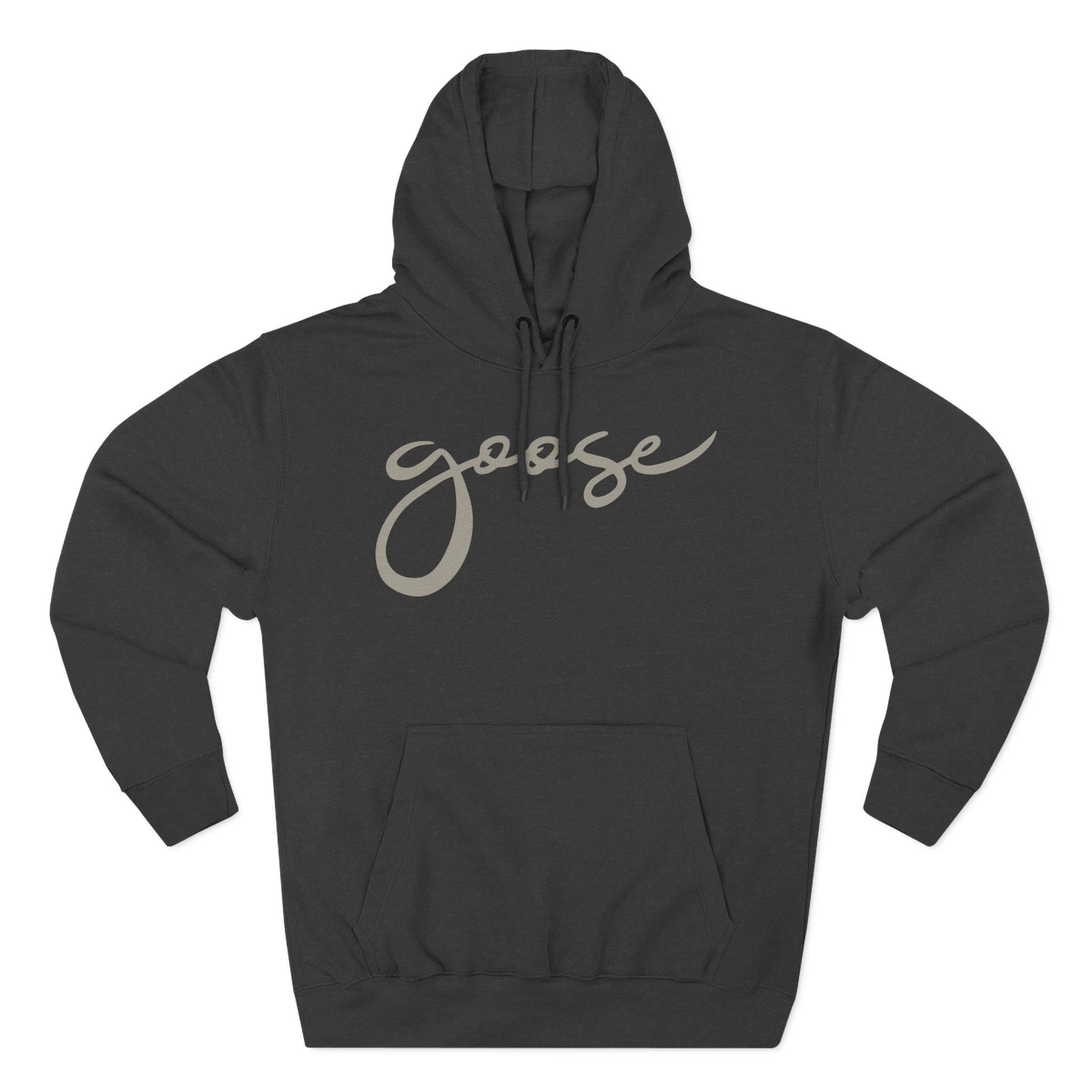 Goose Logo Three-Panel Fleece Hoodie