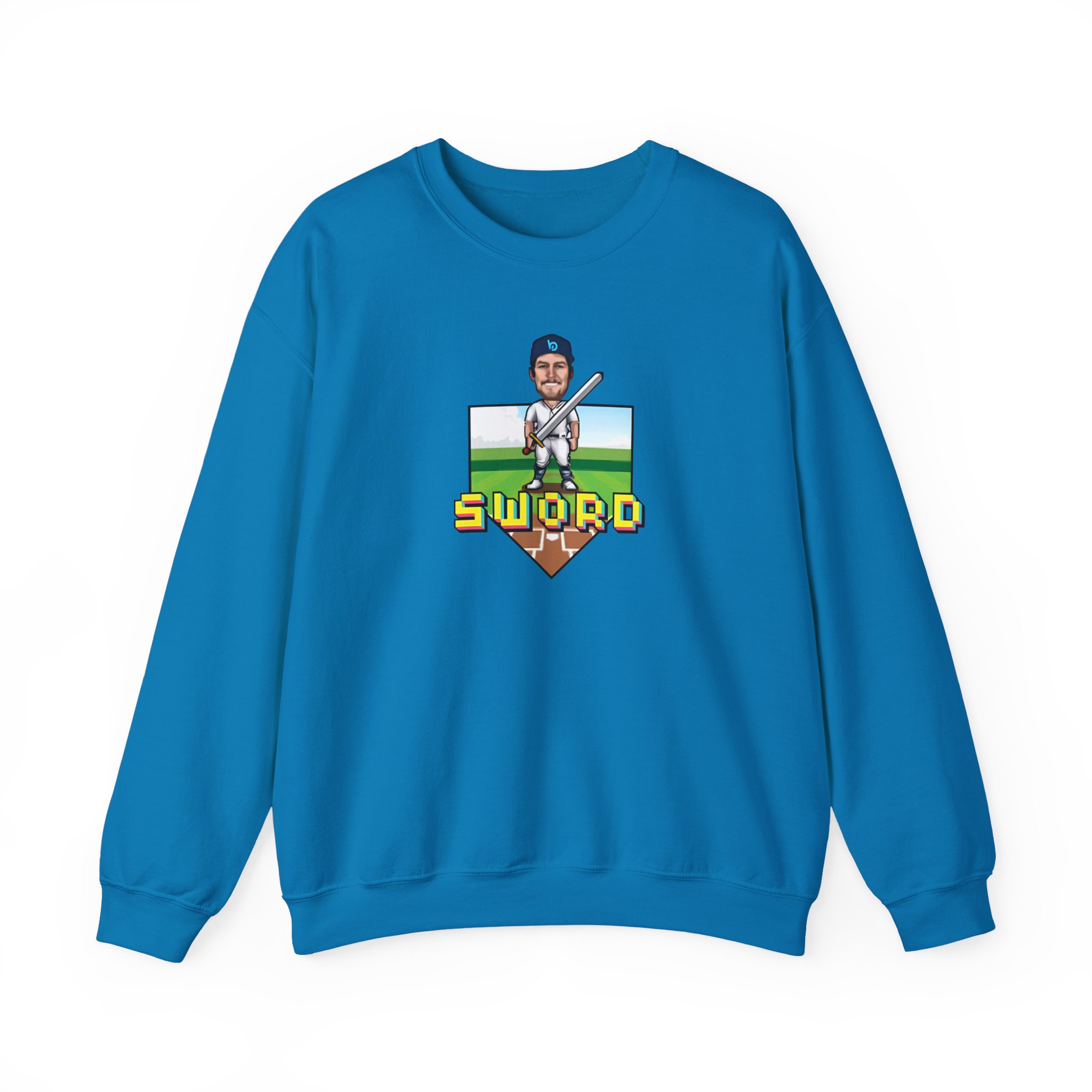 Trevor Bauer Sword Pixel Art Unisex Heavy Blendâ„¢ Crewneck Sweatshirt