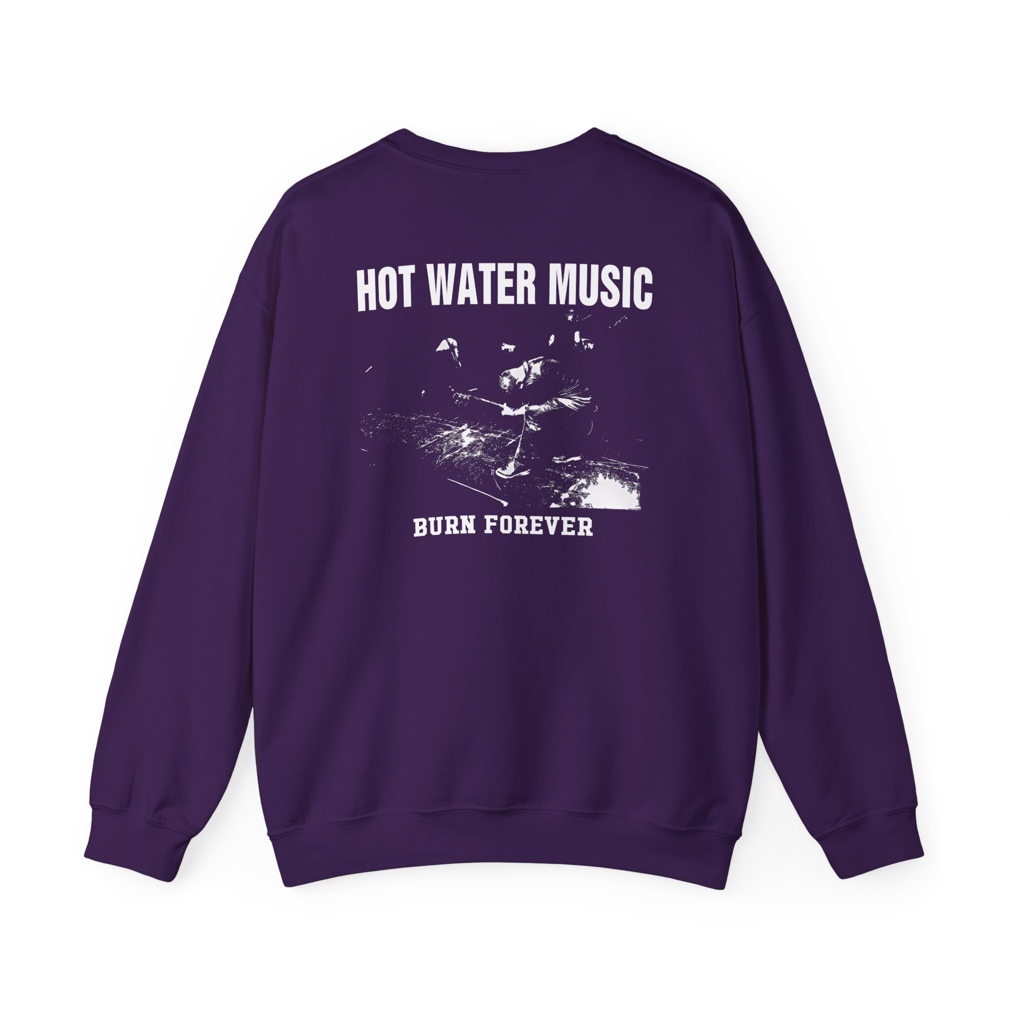 Hot Water Music Burn Forever Unisex Heavy Blendâ„¢ Crewneck Sweatshirt