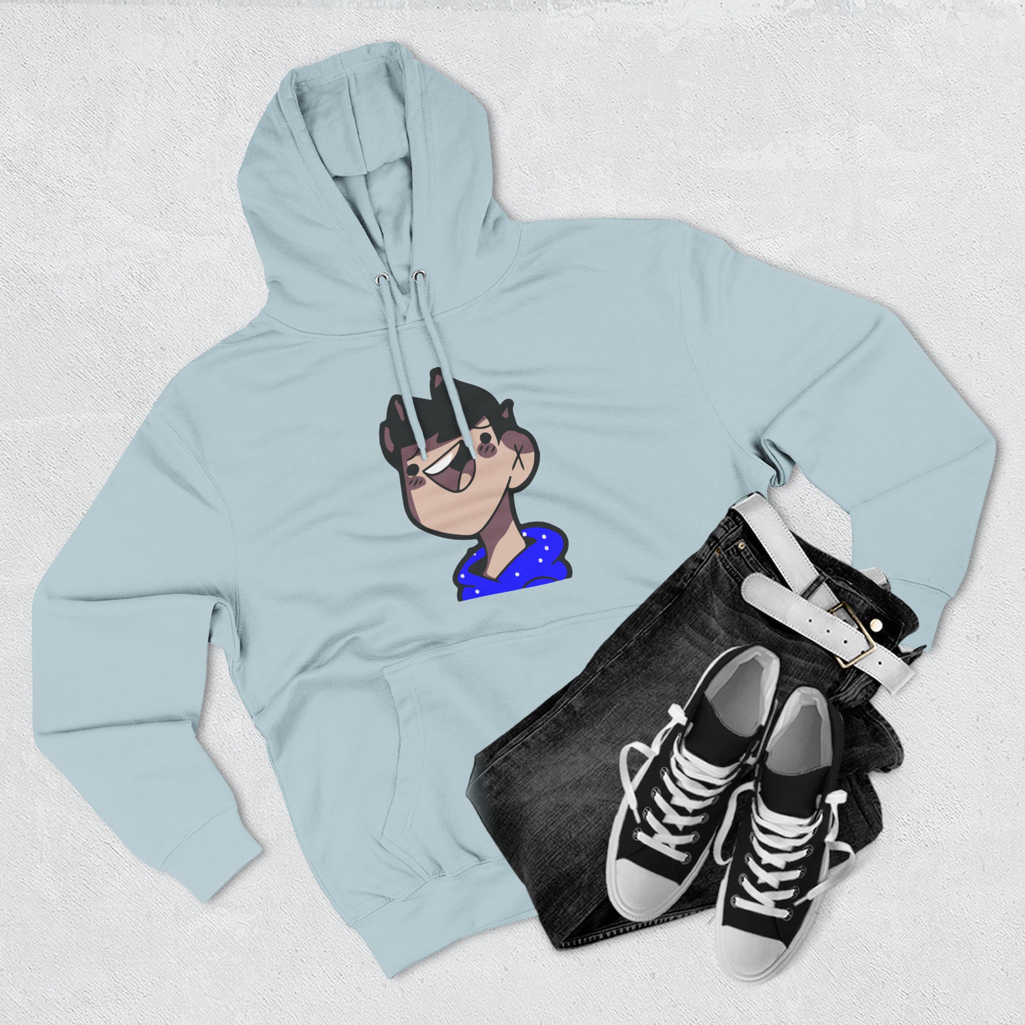 Clix Three-Panel Fleece Hoodie