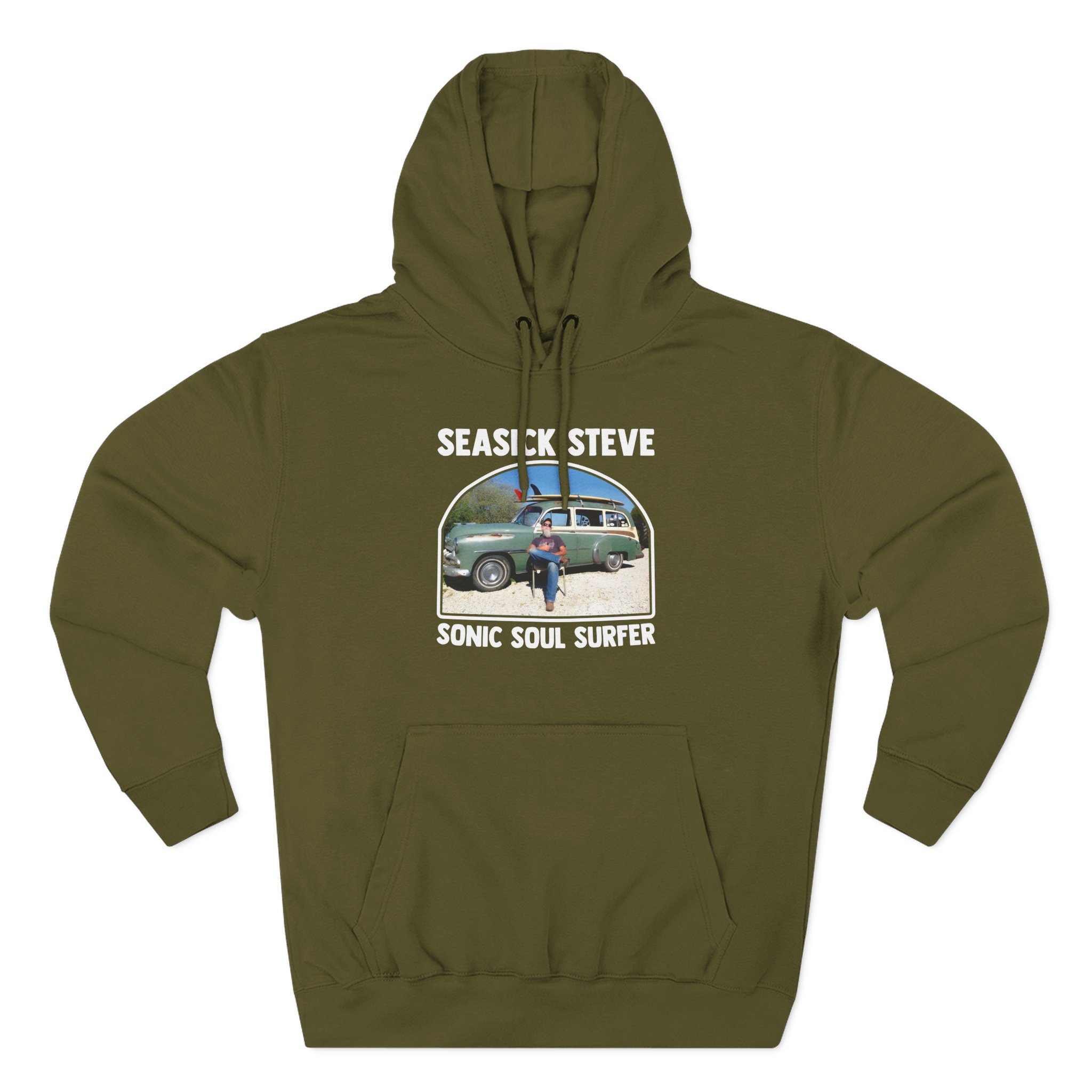 Seasick Steve Sonic Soul Surfer Three-Panel Fleece Hoodie