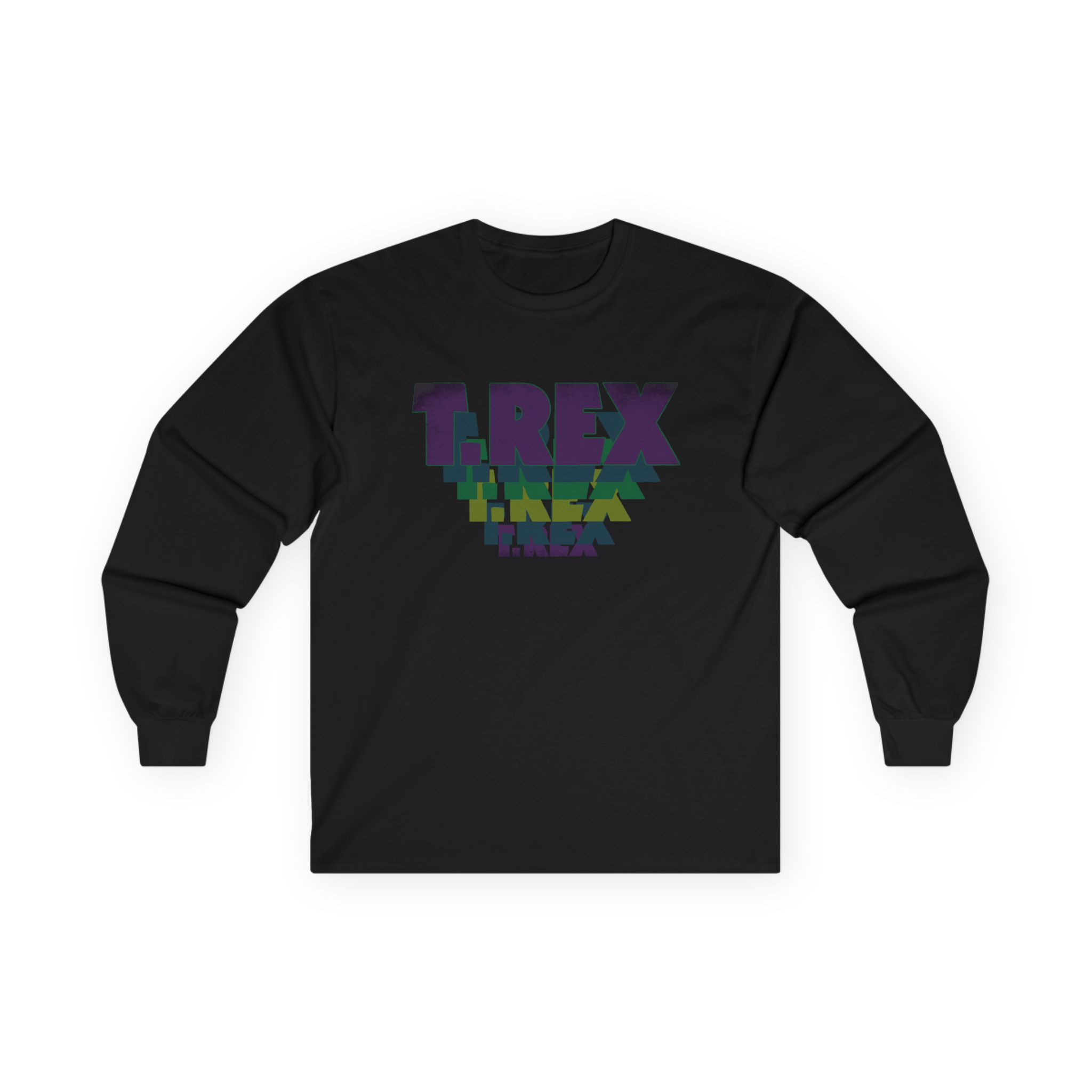 T Rex Stacked Logo Unisex Ultra Cotton Long Sleeve Tee