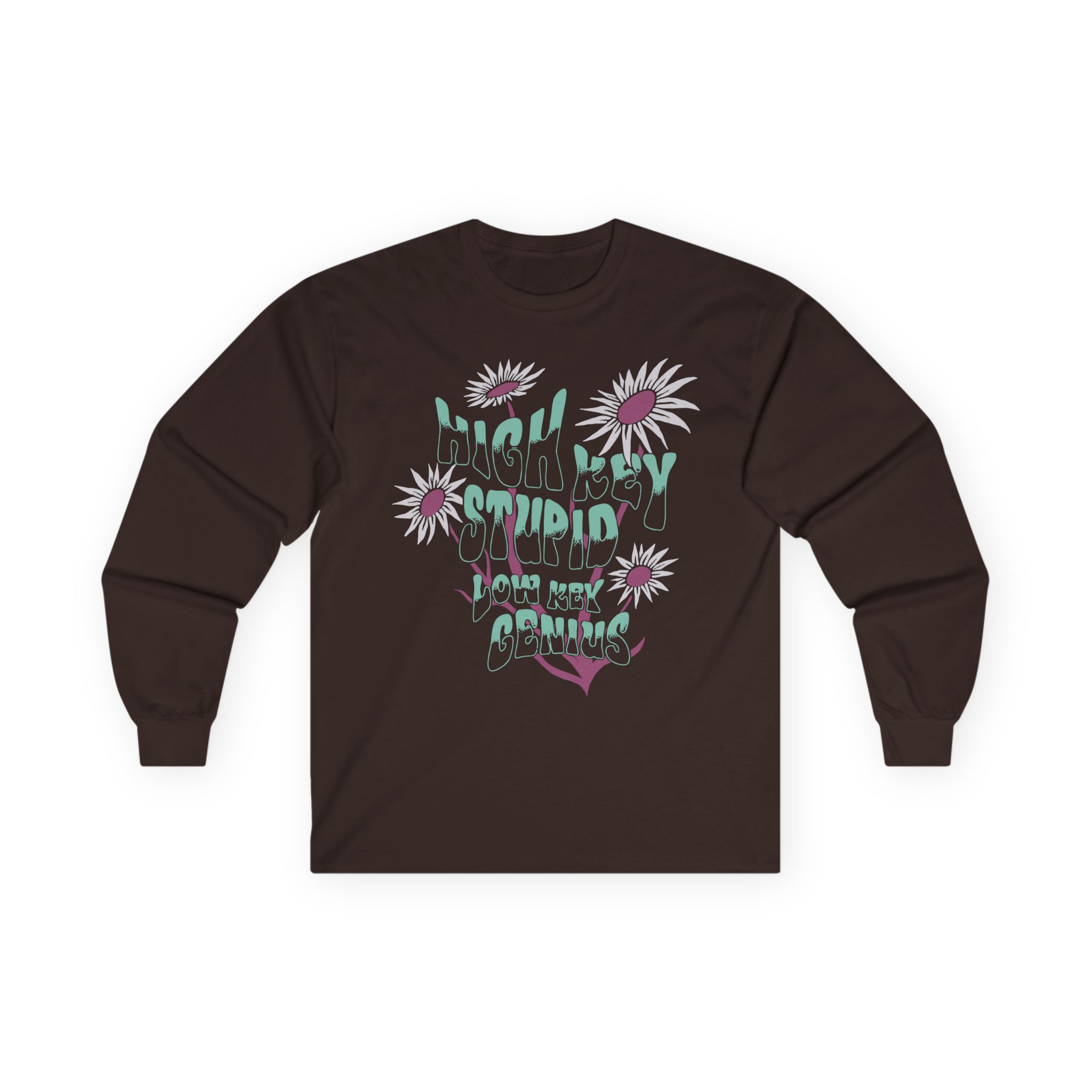 Kallmekris High Key Stupid Low Key Genius Unisex Ultra Cotton Long Sleeve Tee