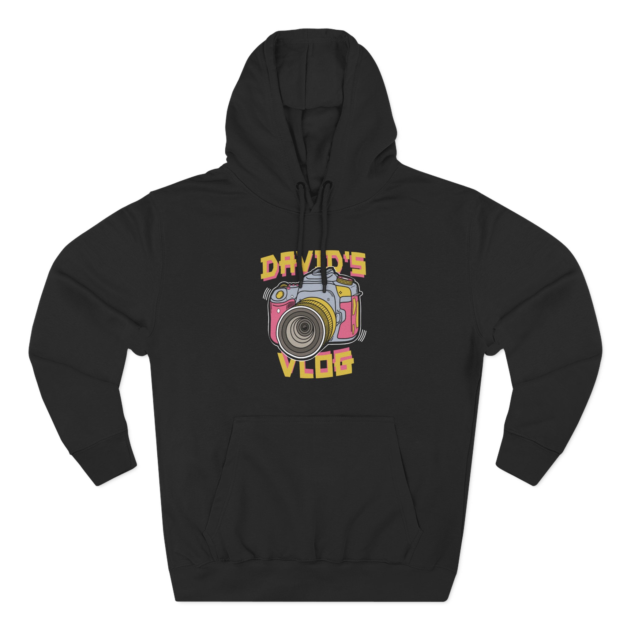 David Dobrik David's Vlog Three-Panel Fleece Hoodie