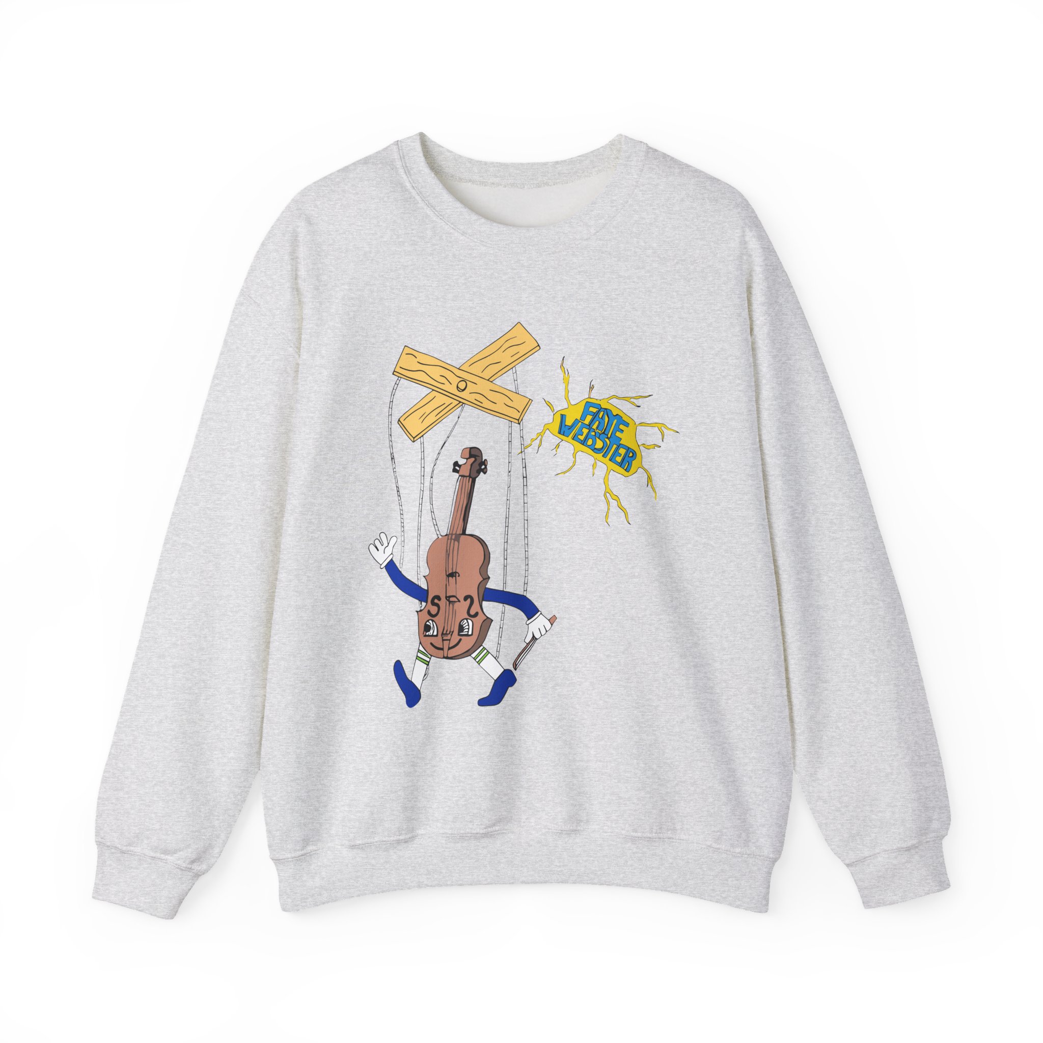 Faye Webster Felt Tip Unisex Heavy Blendâ„¢ Crewneck Sweatshirt