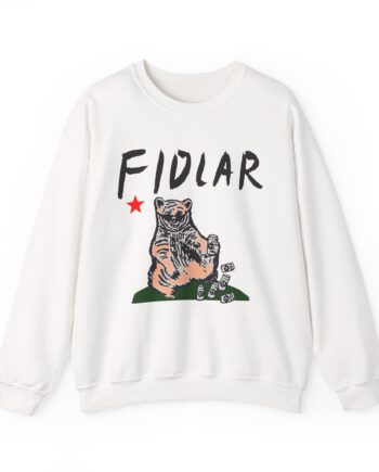 California Bear Drink Cheap Beer Fidlar Unisex Heavy Blend™ Crewneck Sweatshirt