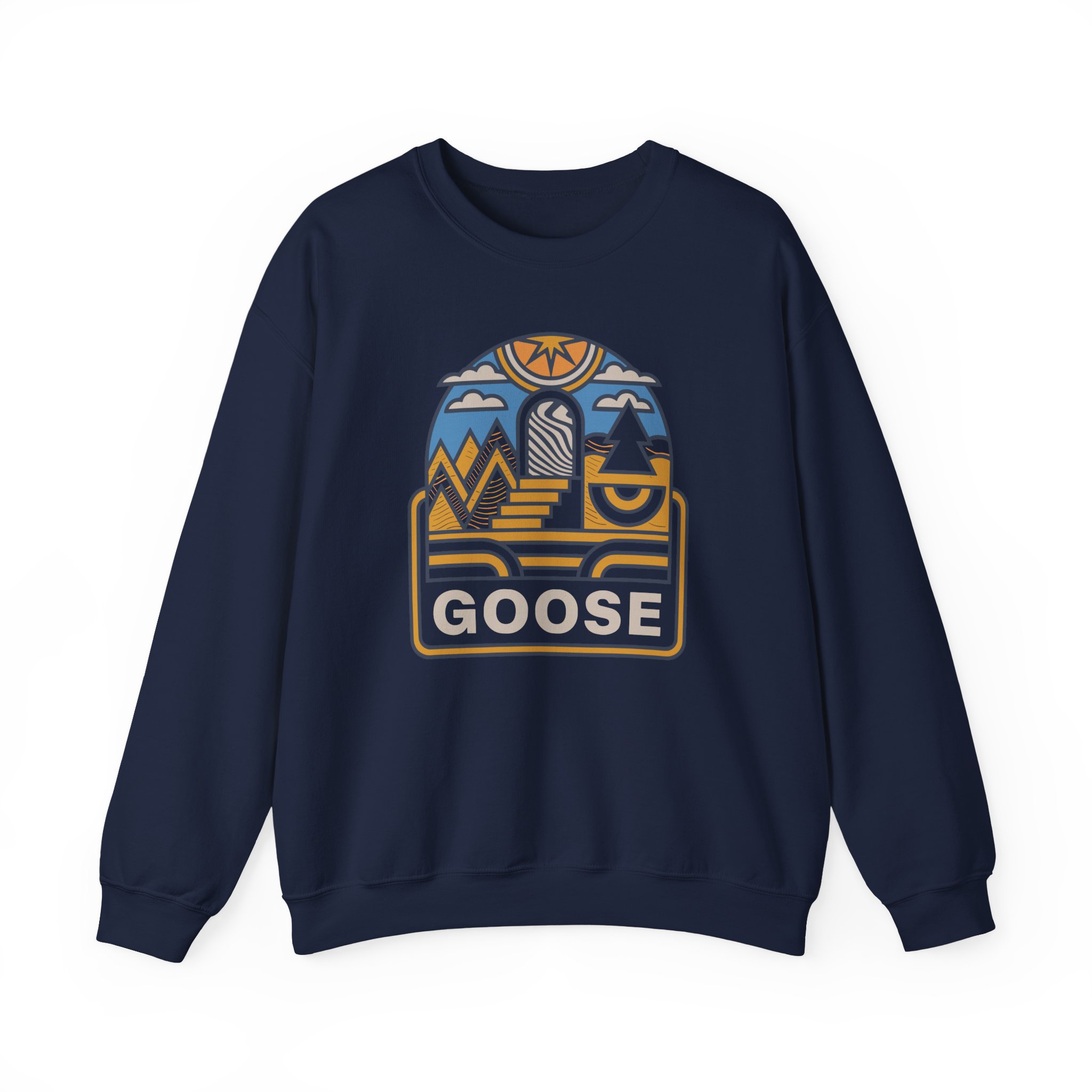 Goose Trippy Staircase Unisex Heavy Blendâ„¢ Crewneck Sweatshirt