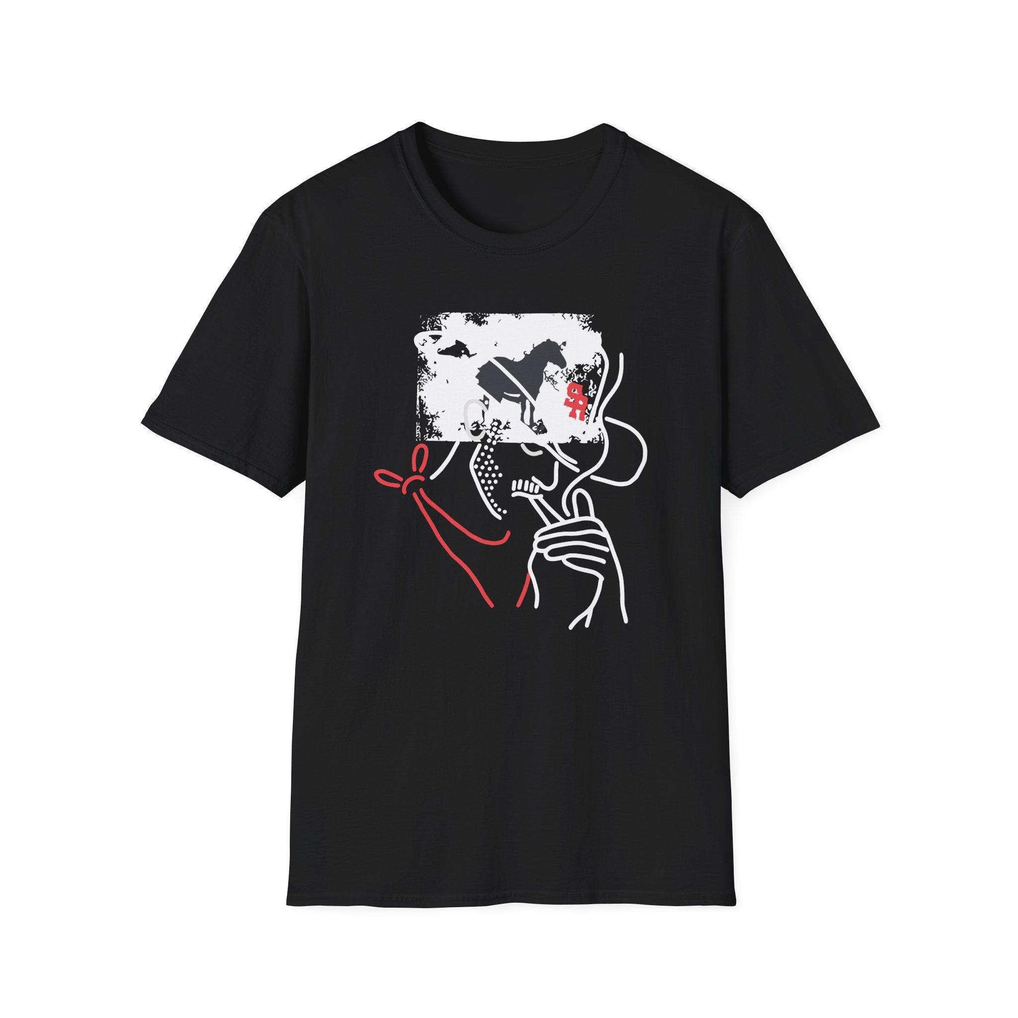 Mike Stud Smoking Cowboy Unisex Softstyle T-Shirt