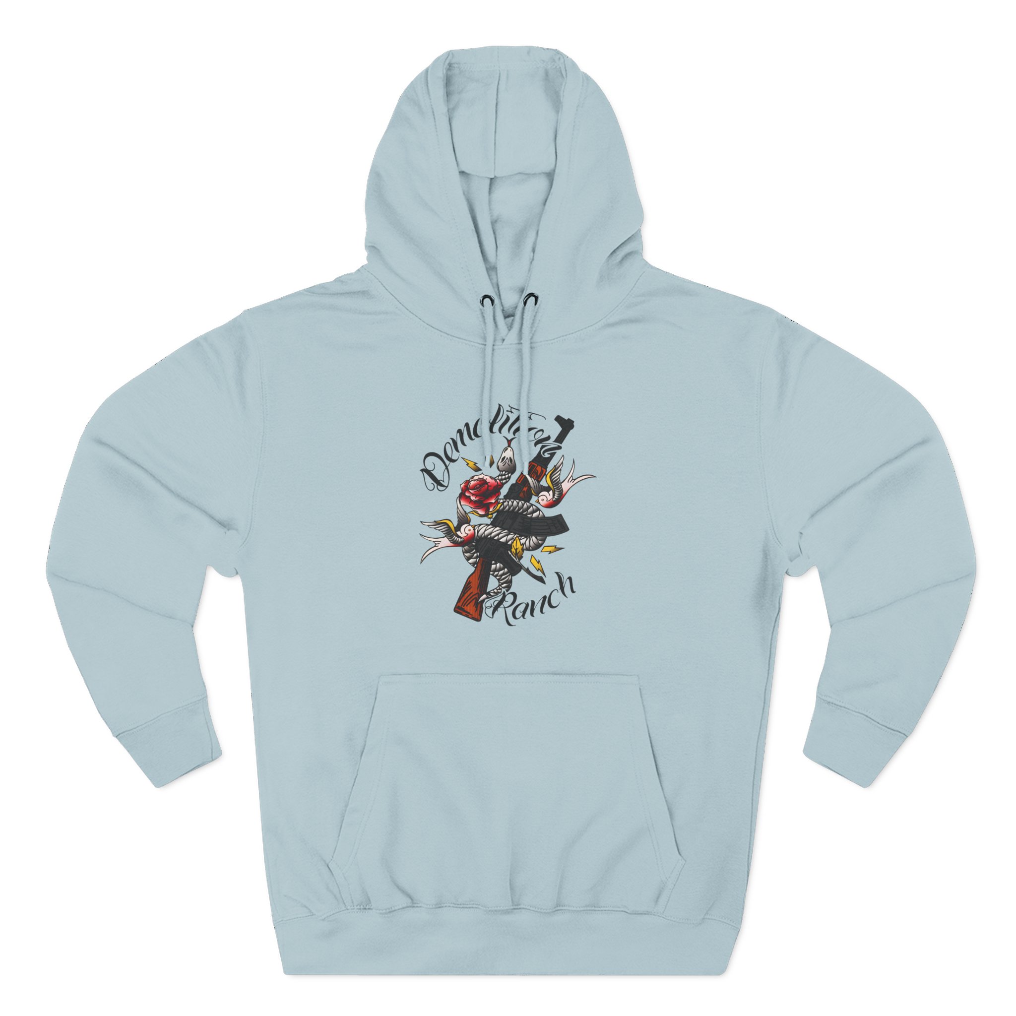 Demolition Ranch Tattoo Three-Panel Fleece Hoodie