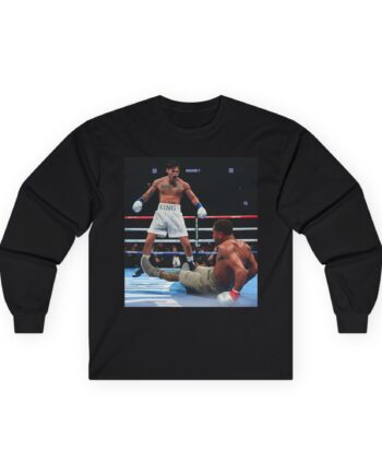 Ryan Garcia Knocks Down Devin Haney Unisex Ultra Cotton Long Sleeve Tee
