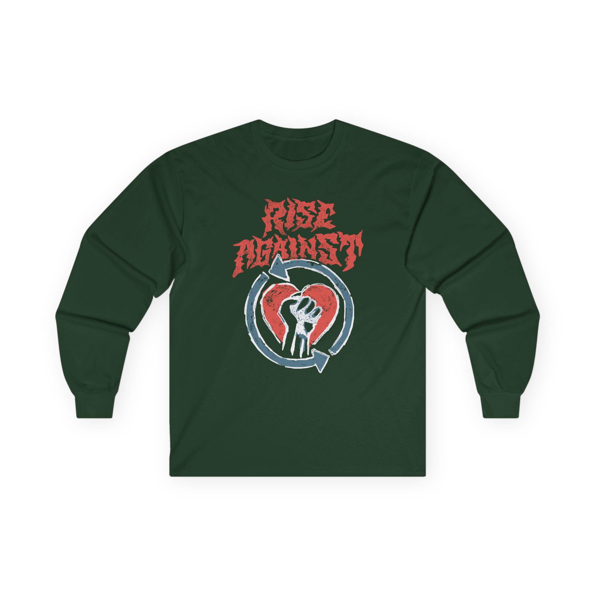 Rise Against Chalk Heartfist Unisex Ultra Cotton Long Sleeve Tee
