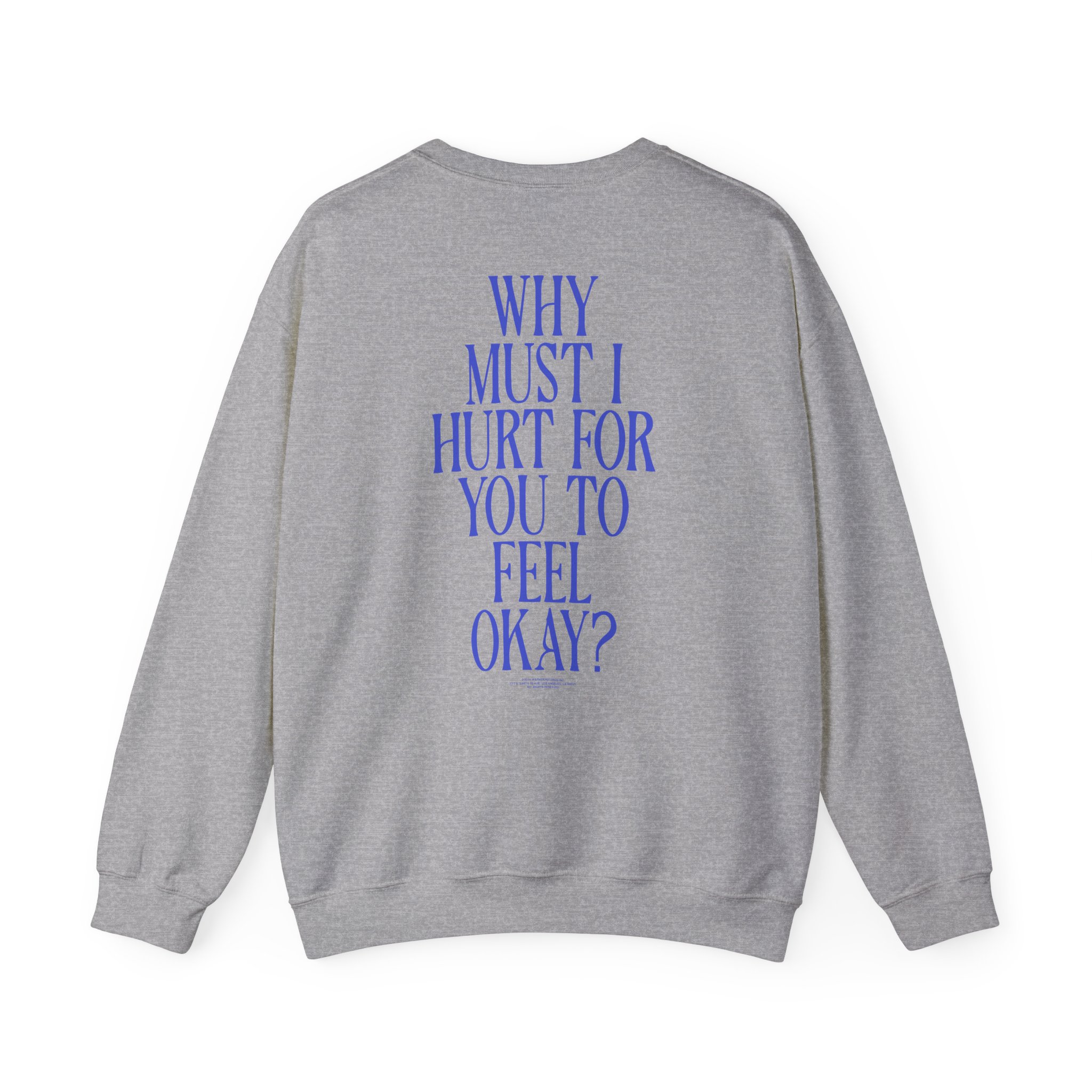 Joshua Bassett Why Must I Hurt Unisex Heavy Blendâ„¢ Crewneck Sweatshirt