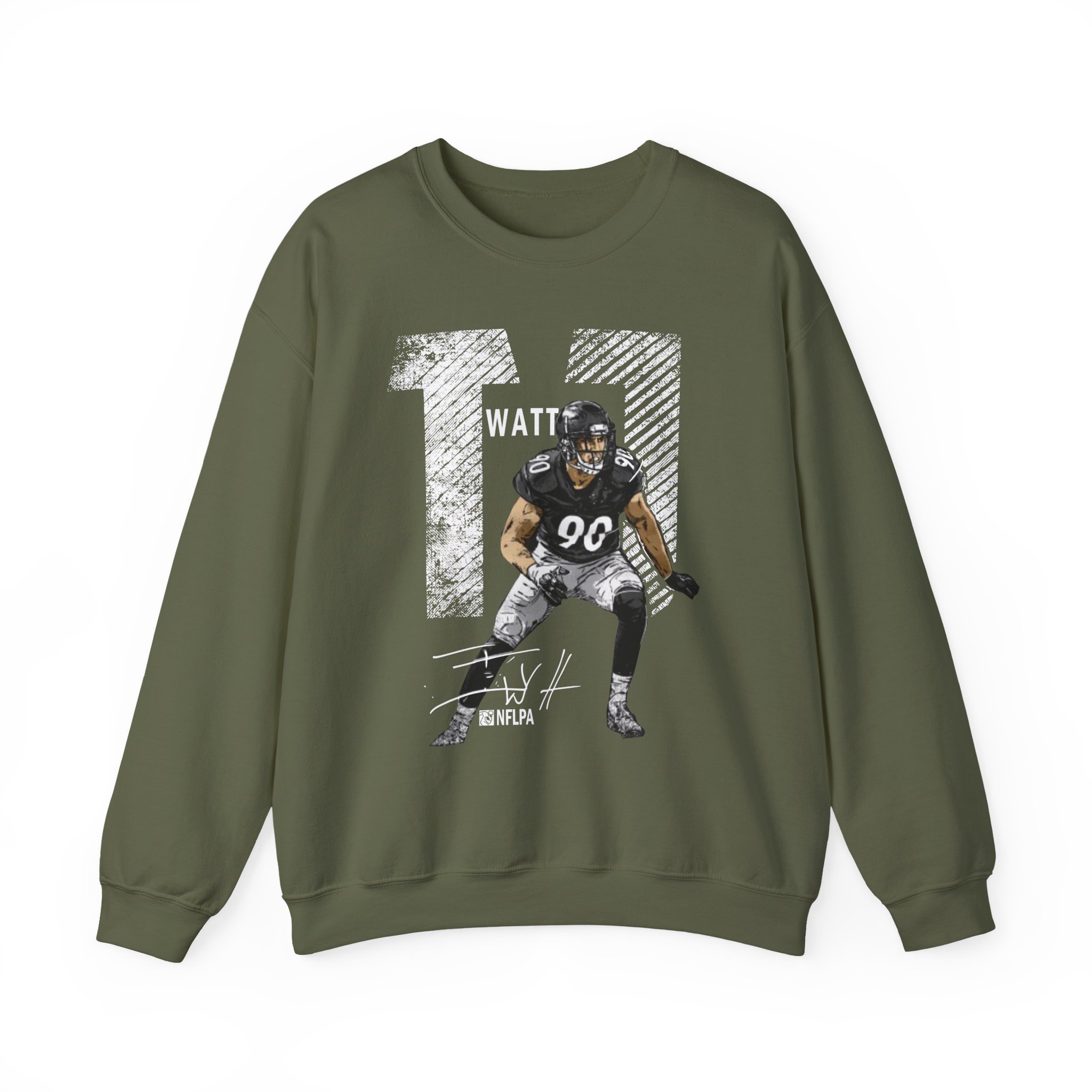 Tj Watt Mega Bold Unisex Heavy Blendâ„¢ Crewneck Sweatshirt