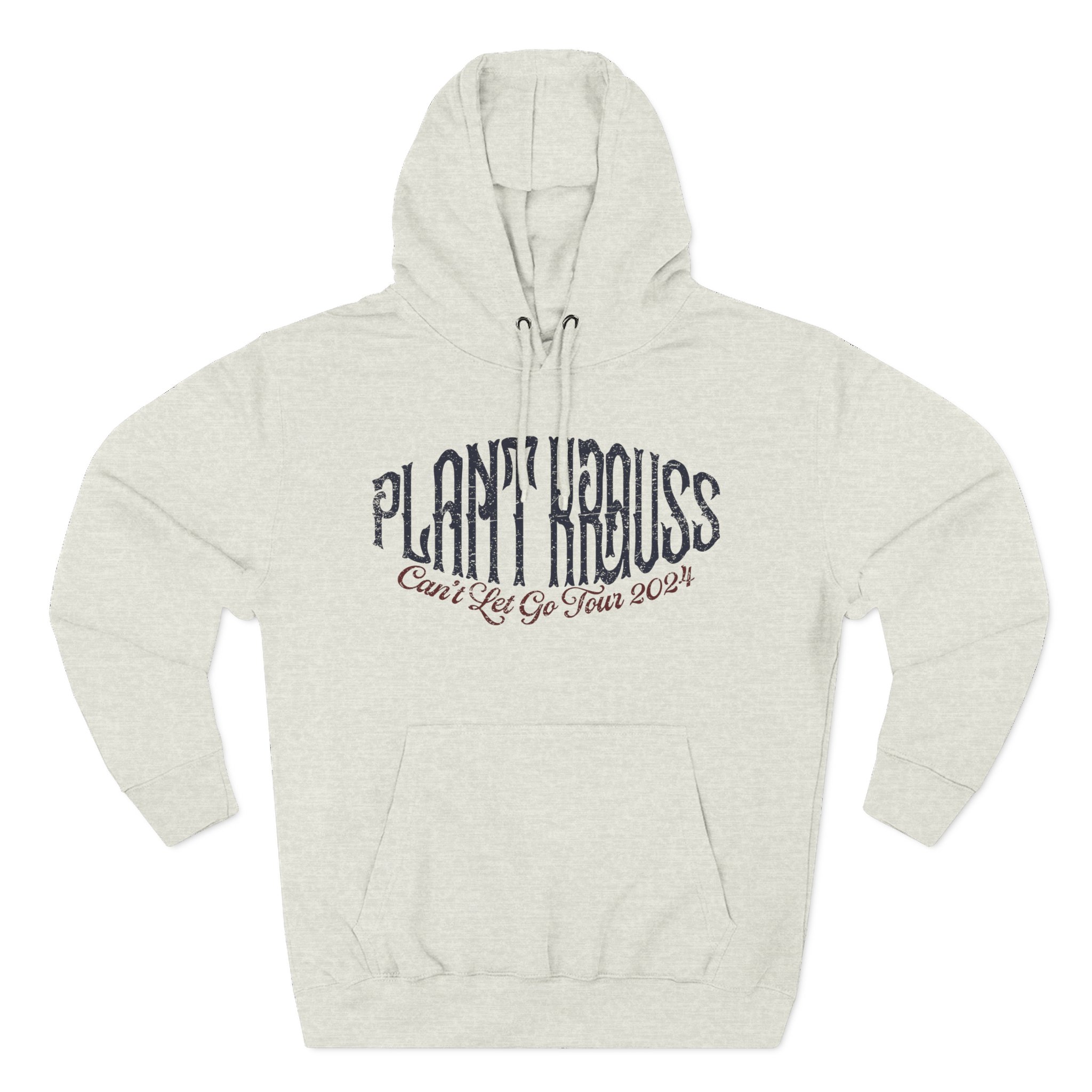 Robert Plant Inflated Type Three-Panel Fleece Hoodie