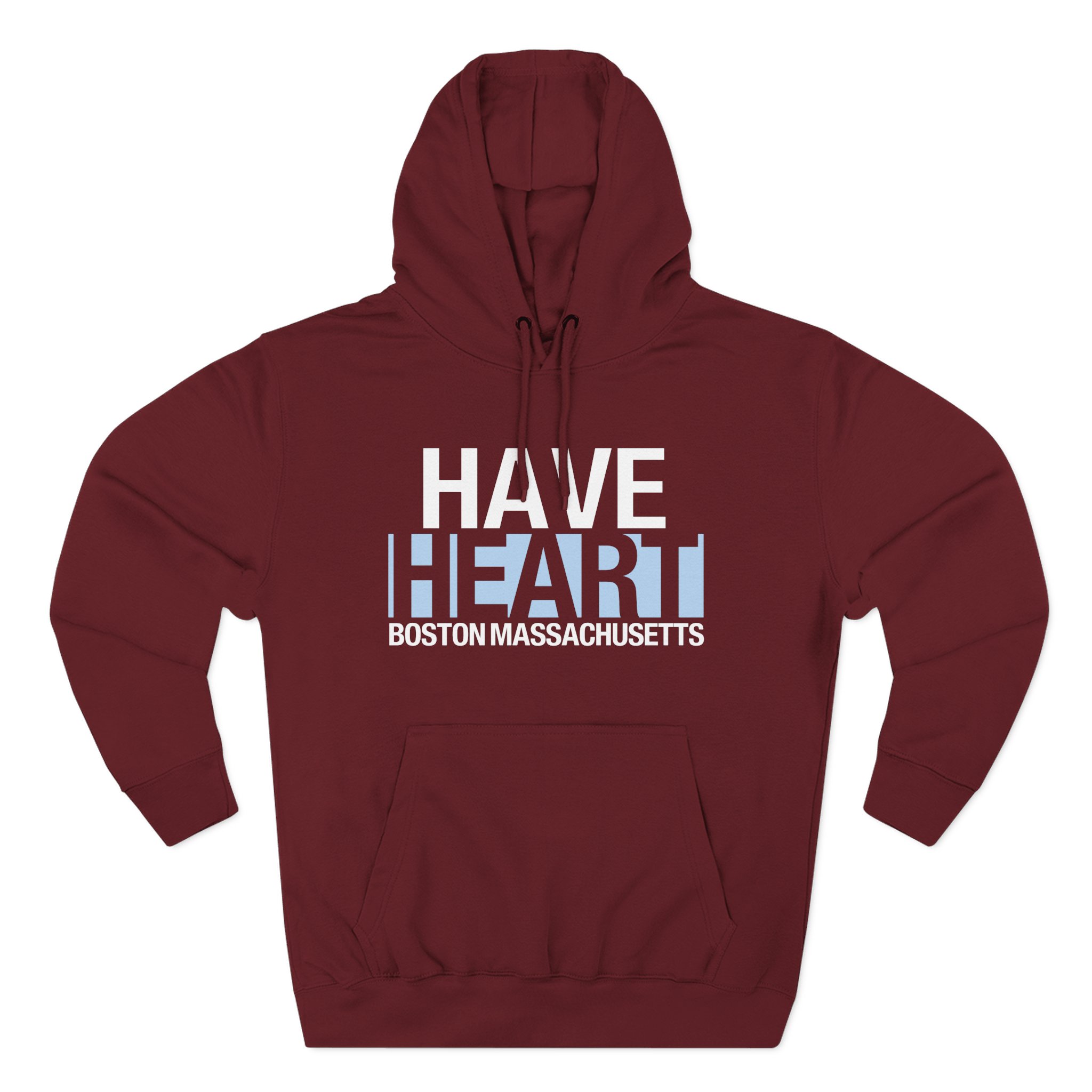 Have Heart Boston Massachusetts Three-Panel Fleece Hoodie