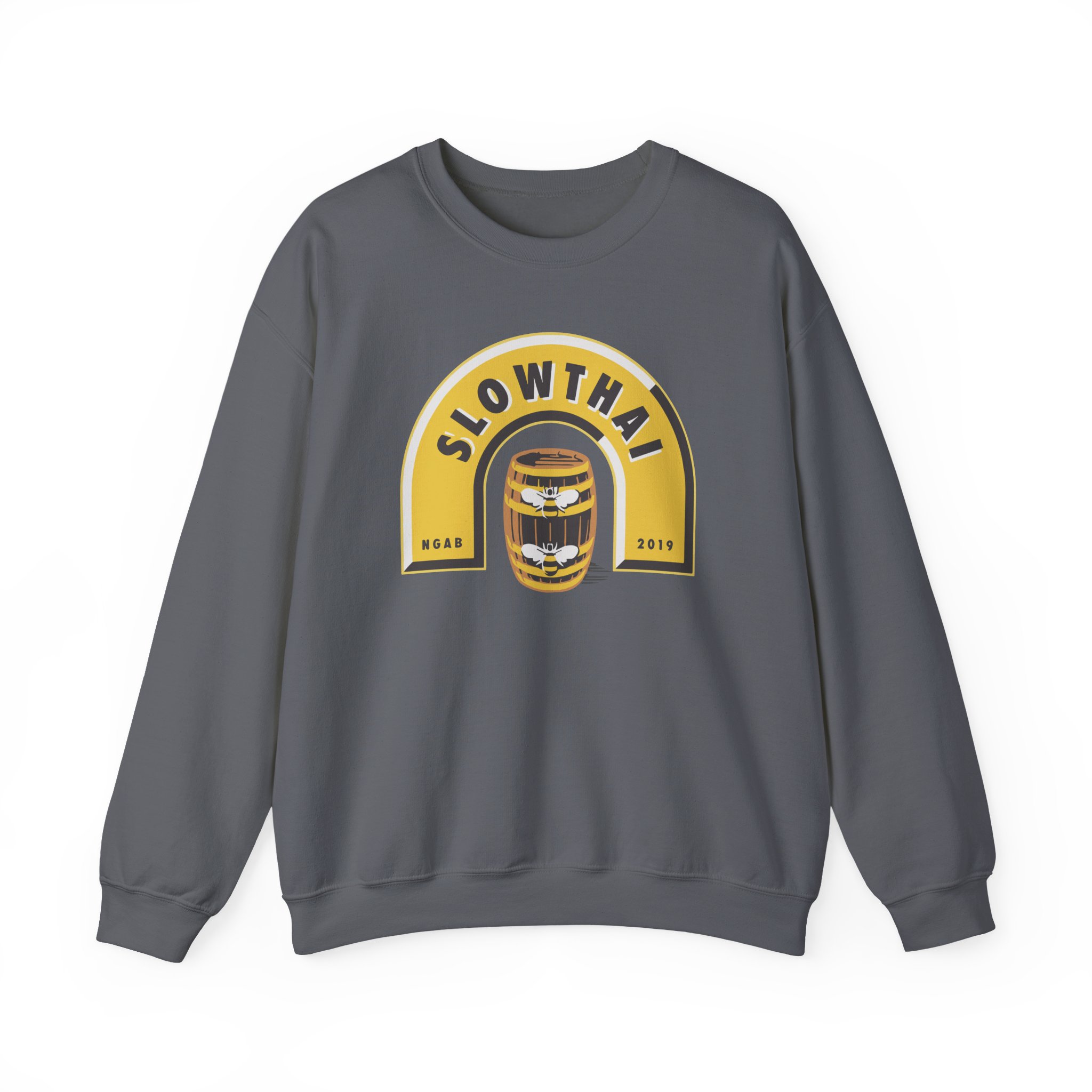 Slowthai Ngab 2019 Beer Unisex Heavy Blendâ„¢ Crewneck Sweatshirt