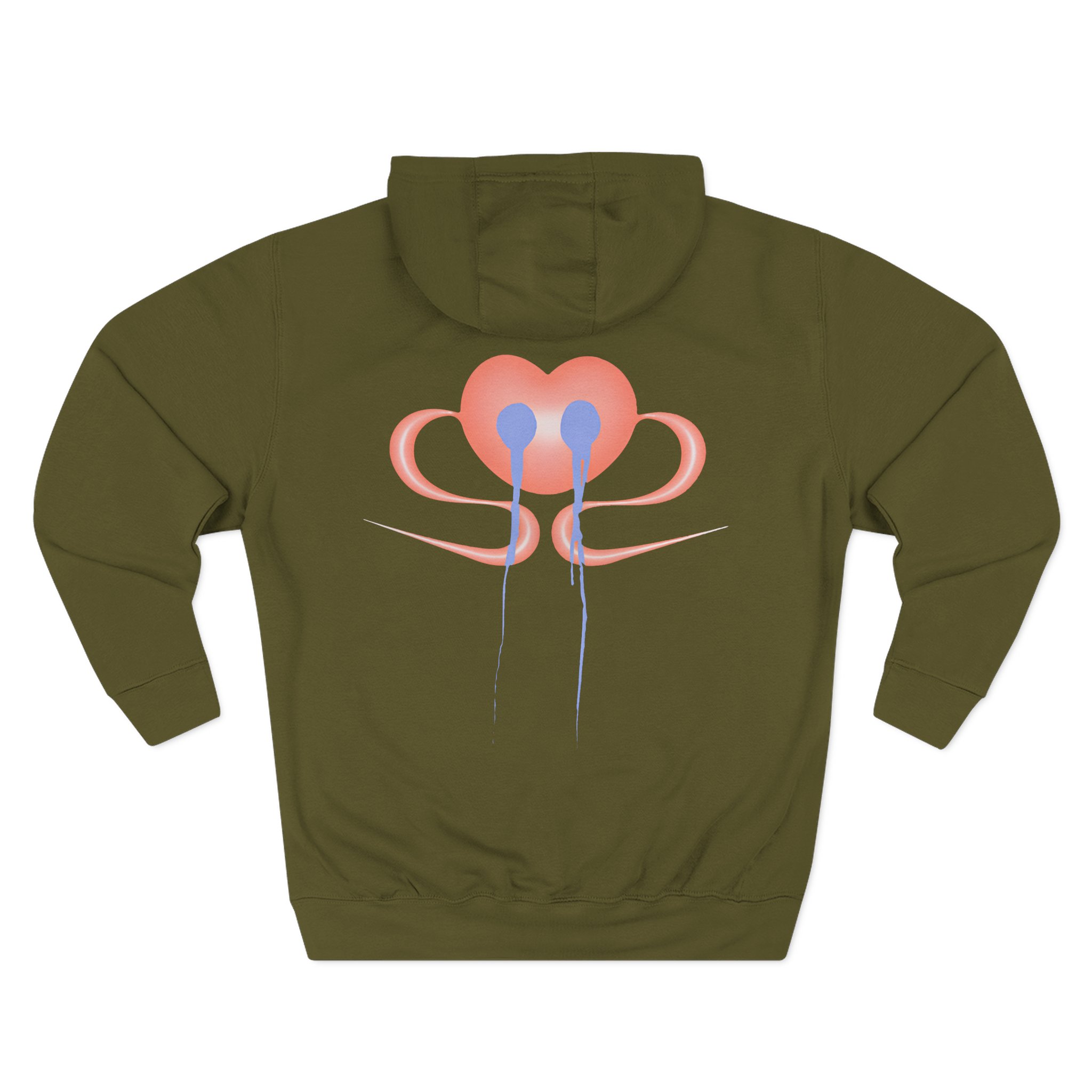 Nina Chuba Heart Three-Panel Fleece Hoodie