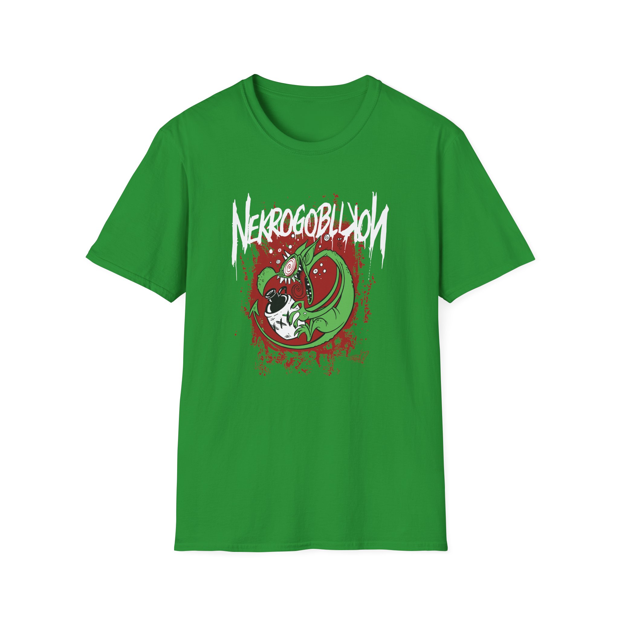 Nekrogoblikon Drunk Goblin Unisex Softstyle T-Shirt