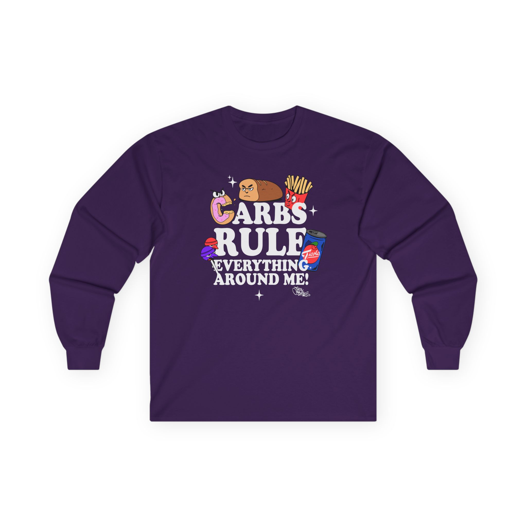 Method Man Carbs Rule Everything Around Me Unisex Ultra Cotton Long Sleeve Tee