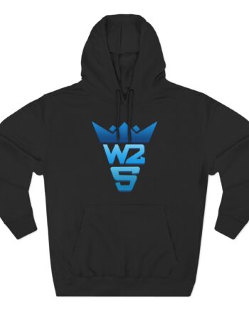 Zerkaa W2s Logo Three-Panel Fleece Hoodie