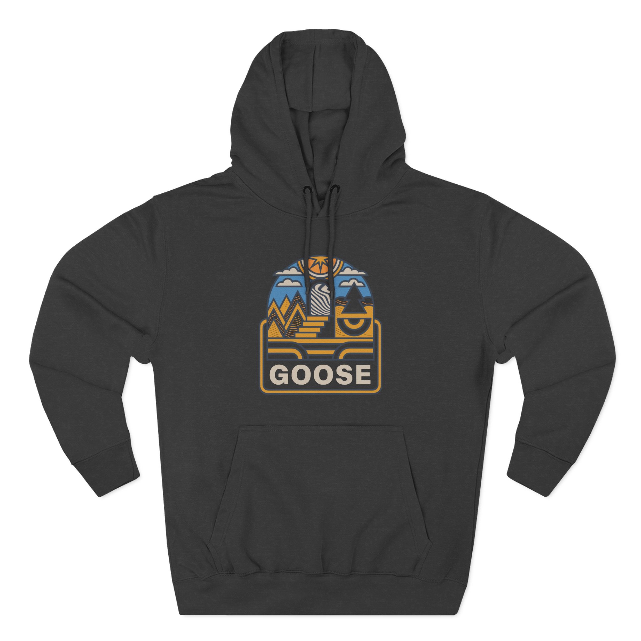 Goose Trippy Staircase Three-Panel Fleece Hoodie