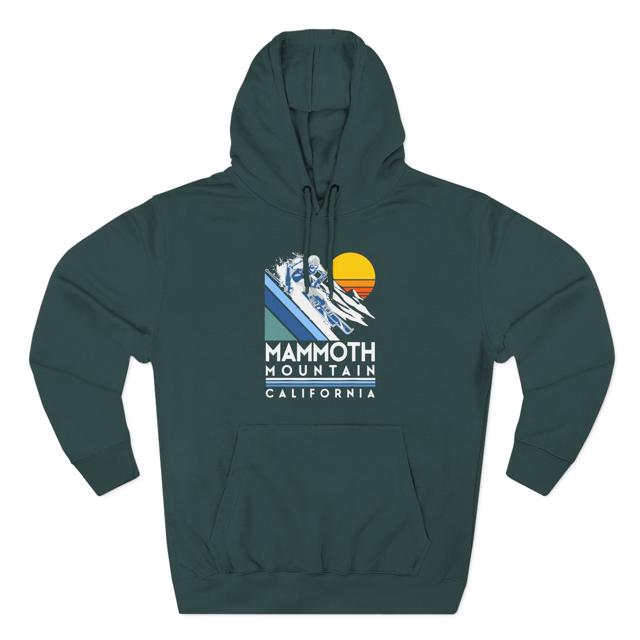 Mammoth Mountain California Three-Panel Fleece Hoodie