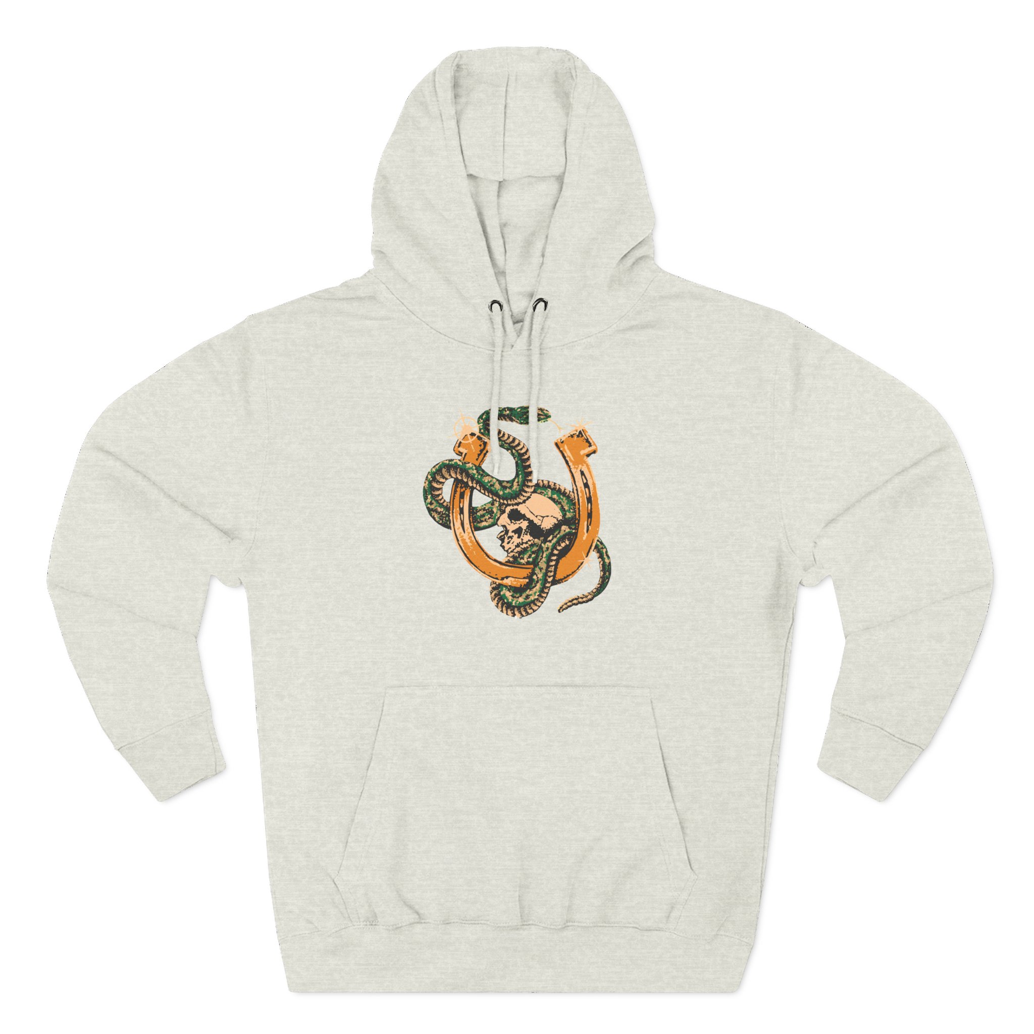 ZZ Top Snake Skull Three-Panel Fleece Hoodie