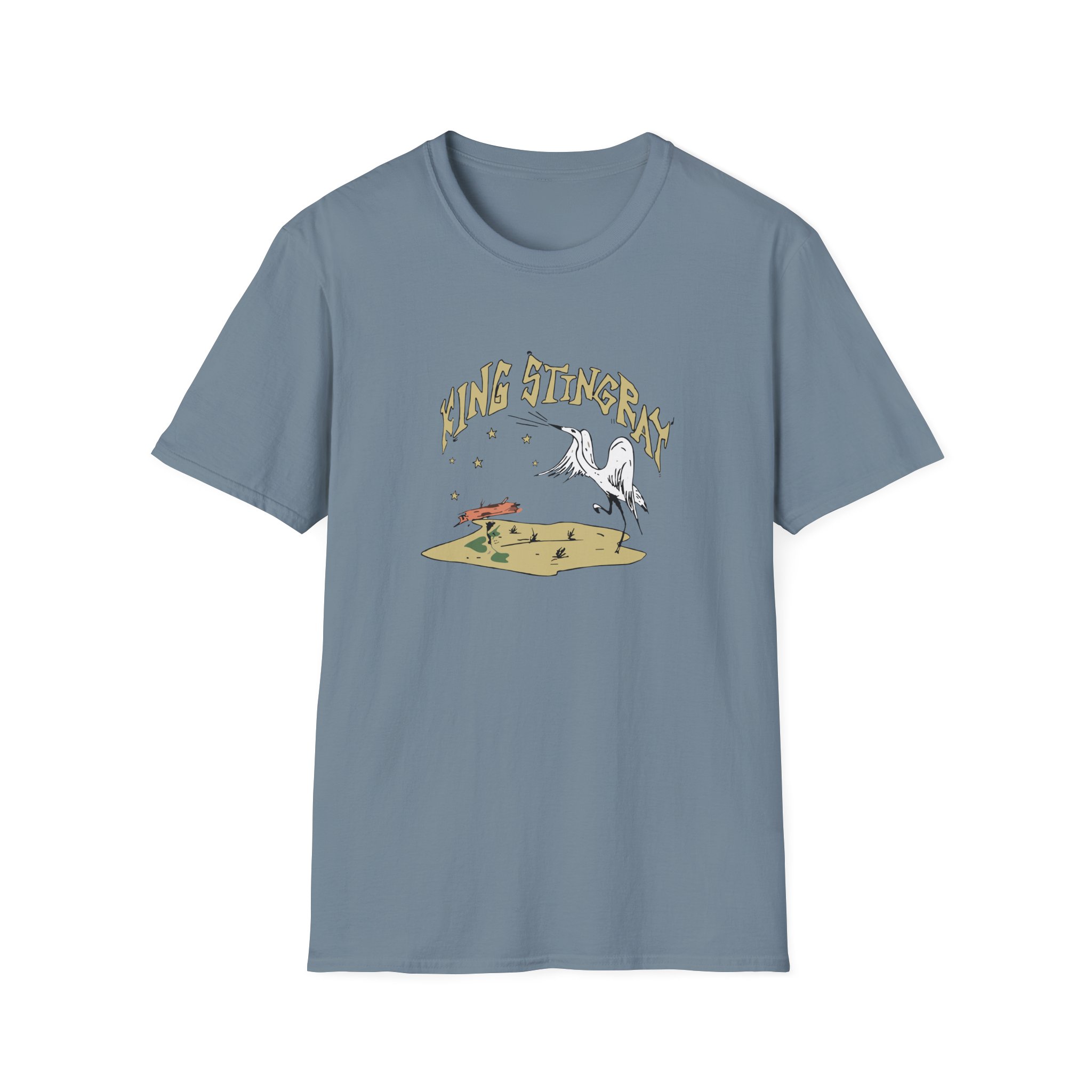 King Stingray Ivory Bird Unisex Softstyle T-Shirt