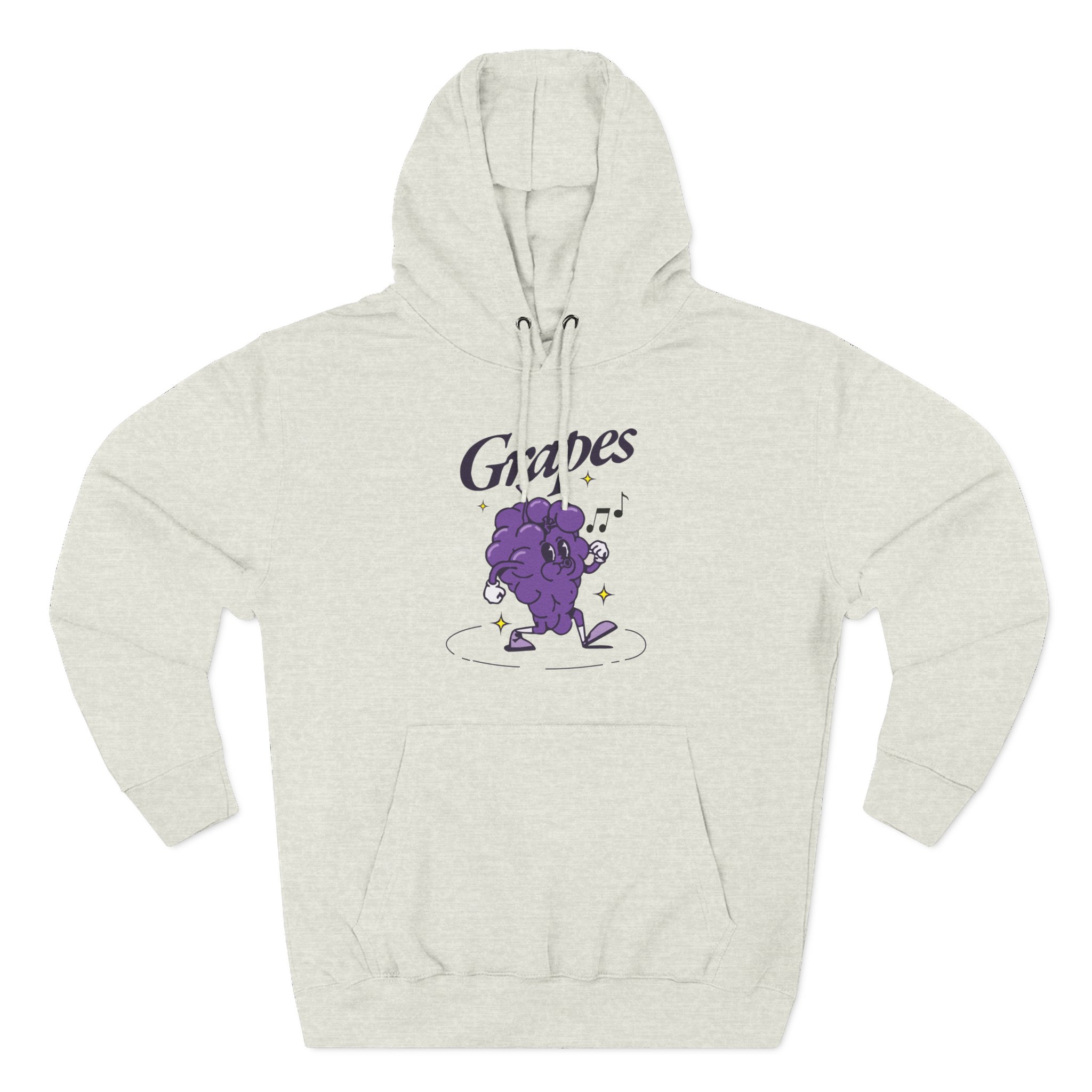 James Marriott Grapes Natural Three-Panel Fleece Hoodie