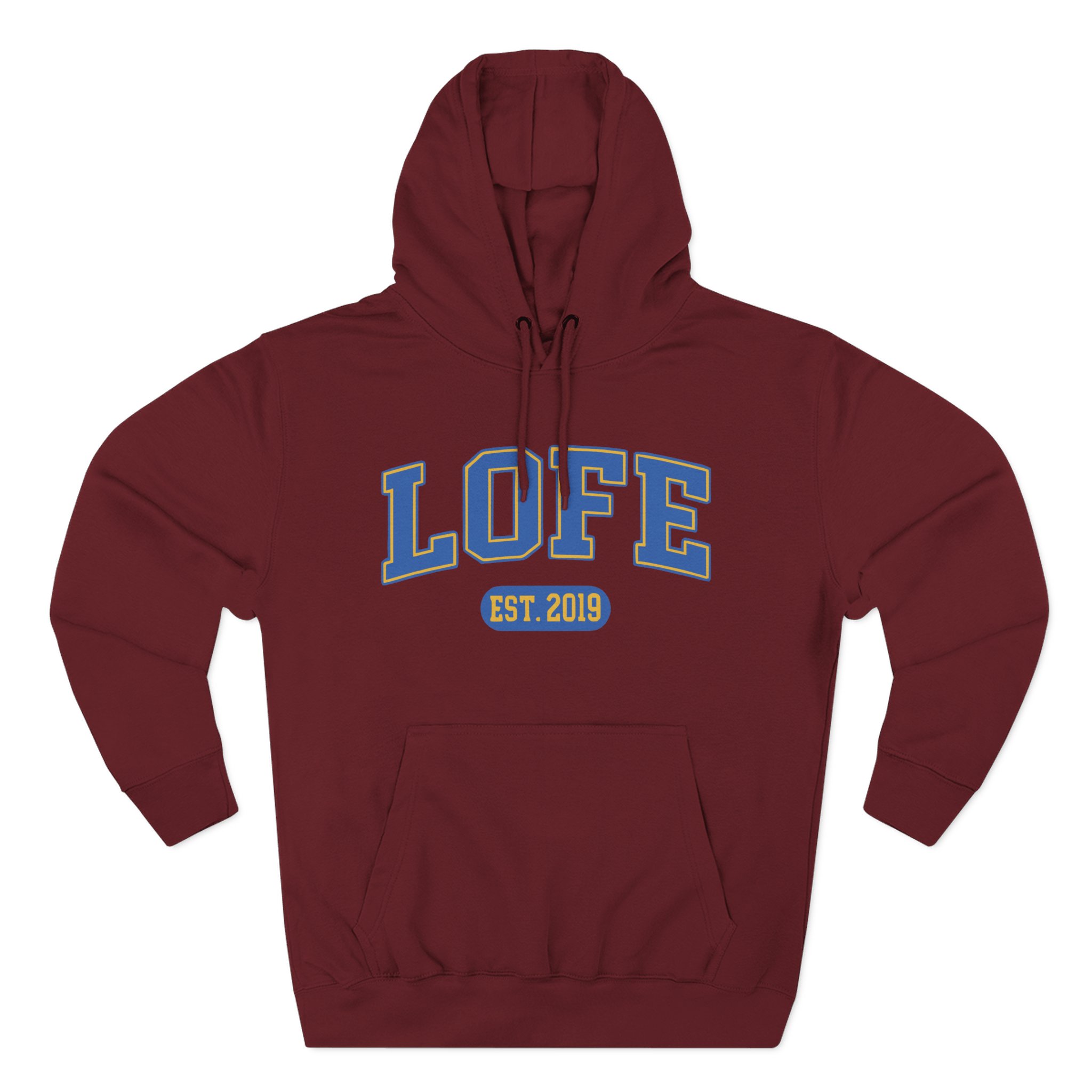 Lofe Three-Panel Fleece Hoodie