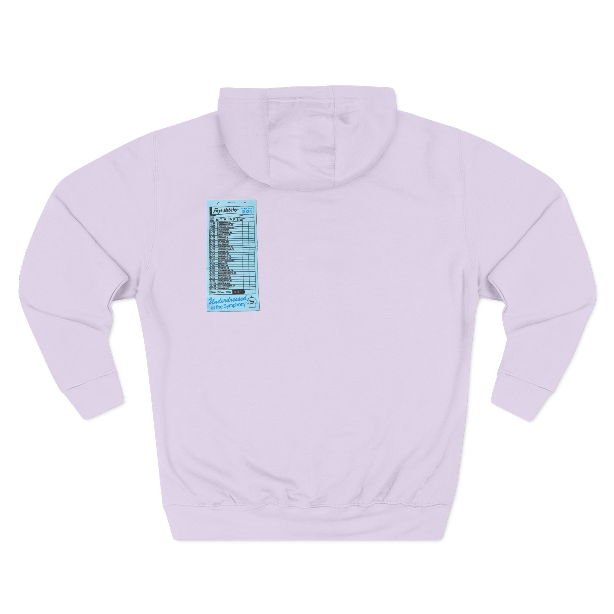 Faye Webster Underdressed at the Symphony 2024 Tour Three-Panel Fleece Hoodie