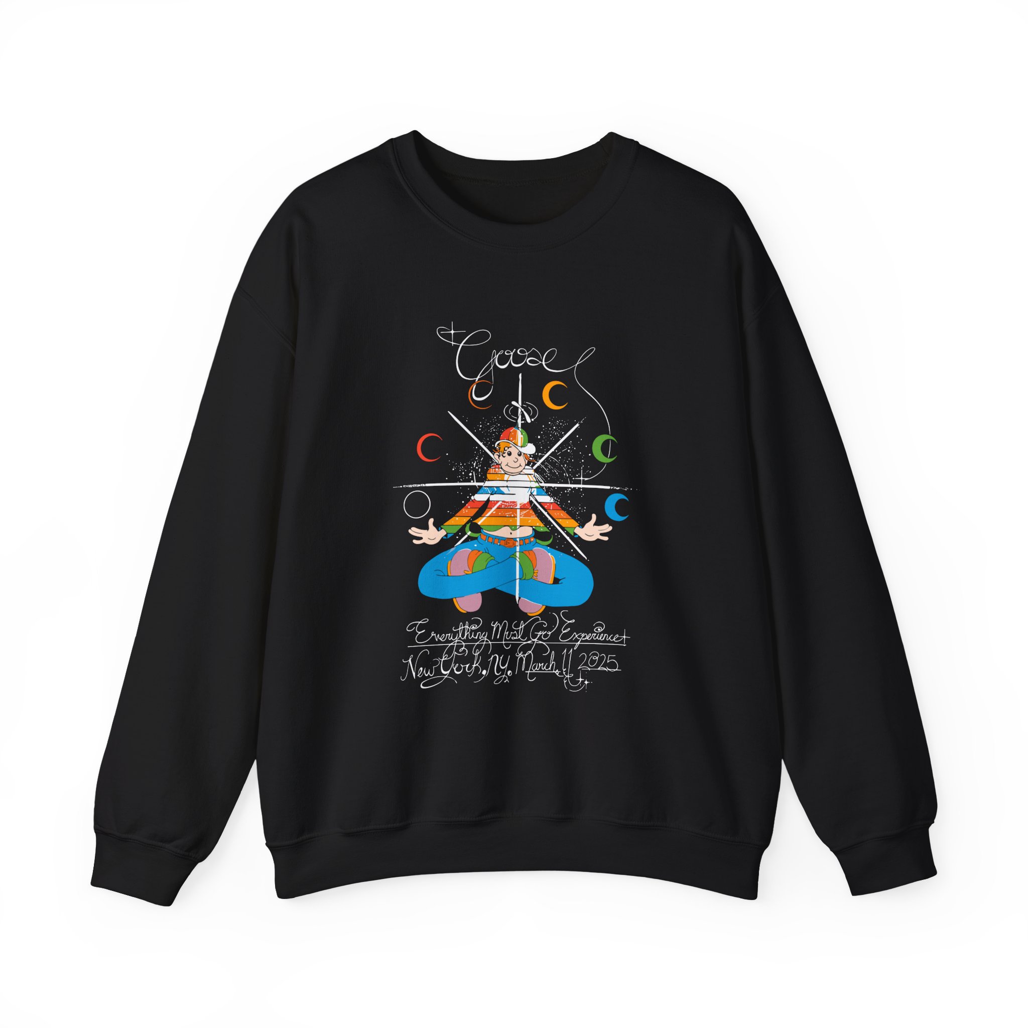 Goose Rainbow Kid EMG Experienc Unisex Heavy Blendâ„¢ Crewneck Sweatshirt