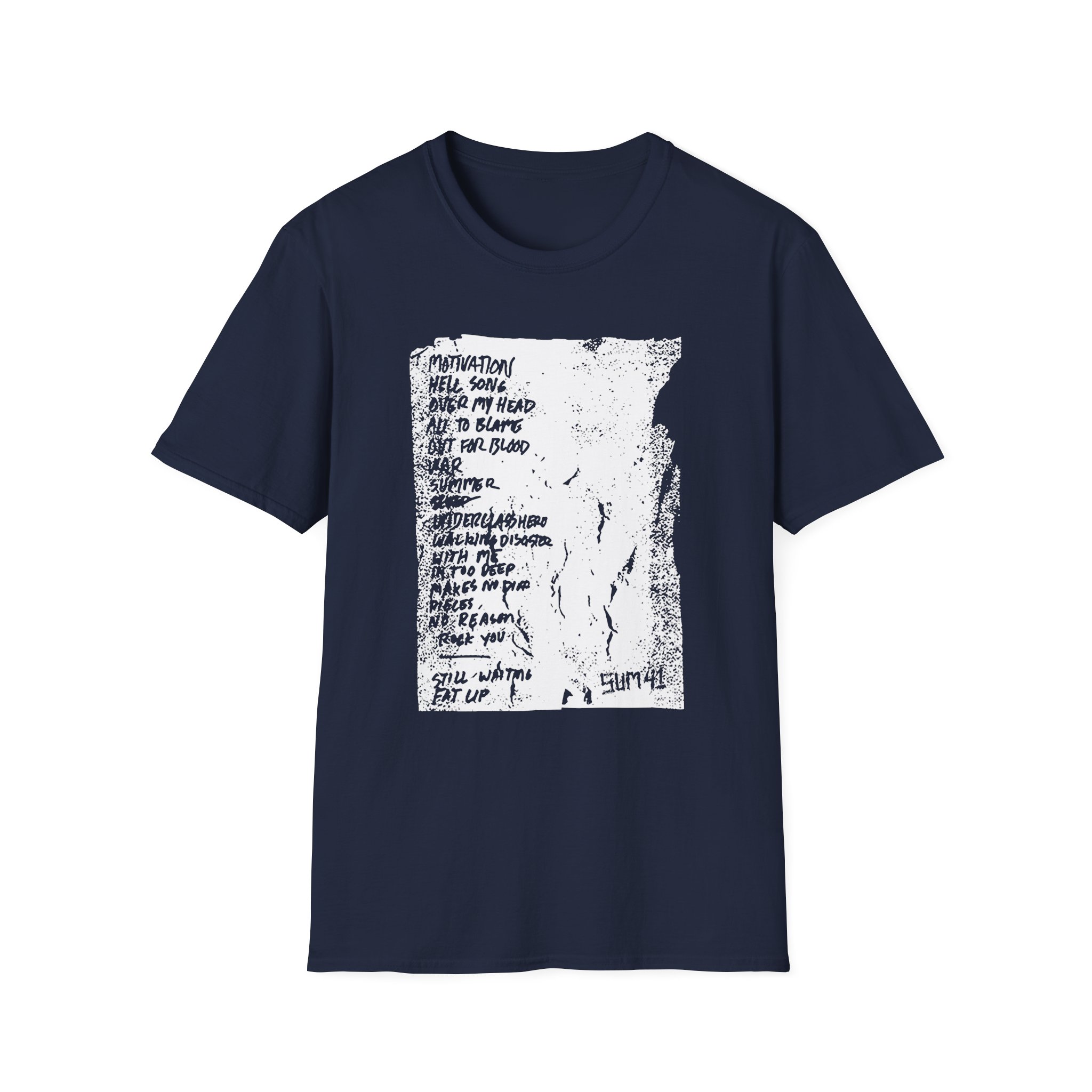 Sum 41 Setlist Unisex Softstyle T-Shirt