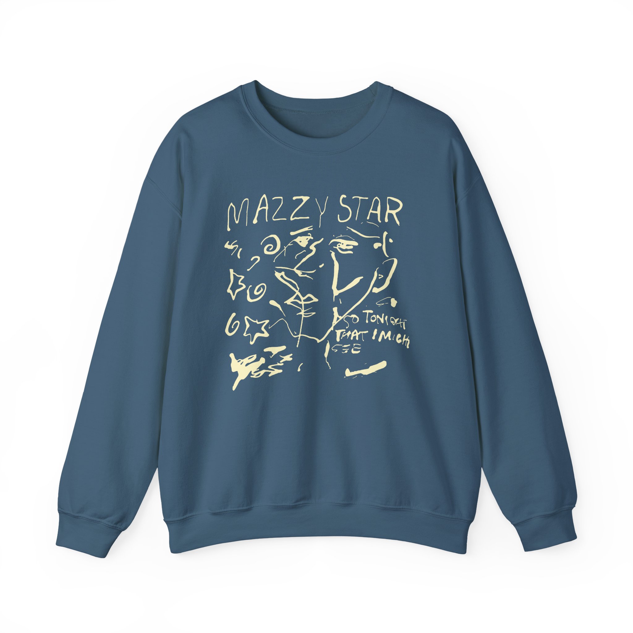 Binchtopia Max Wearing Mazzy Star 90s Unisex Heavy Blendâ„¢ Crewneck Sweatshirt