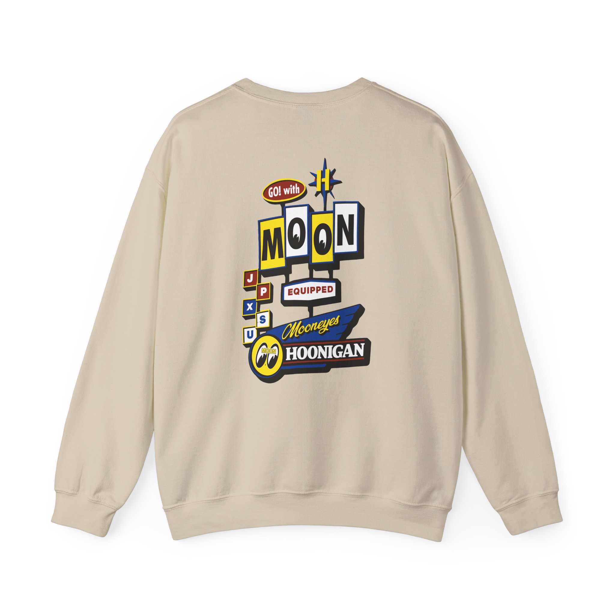 Ken Block Hoonigan X Mooneyes Moonmotel Unisex Heavy Blendâ„¢ Crewneck Sweatshirt
