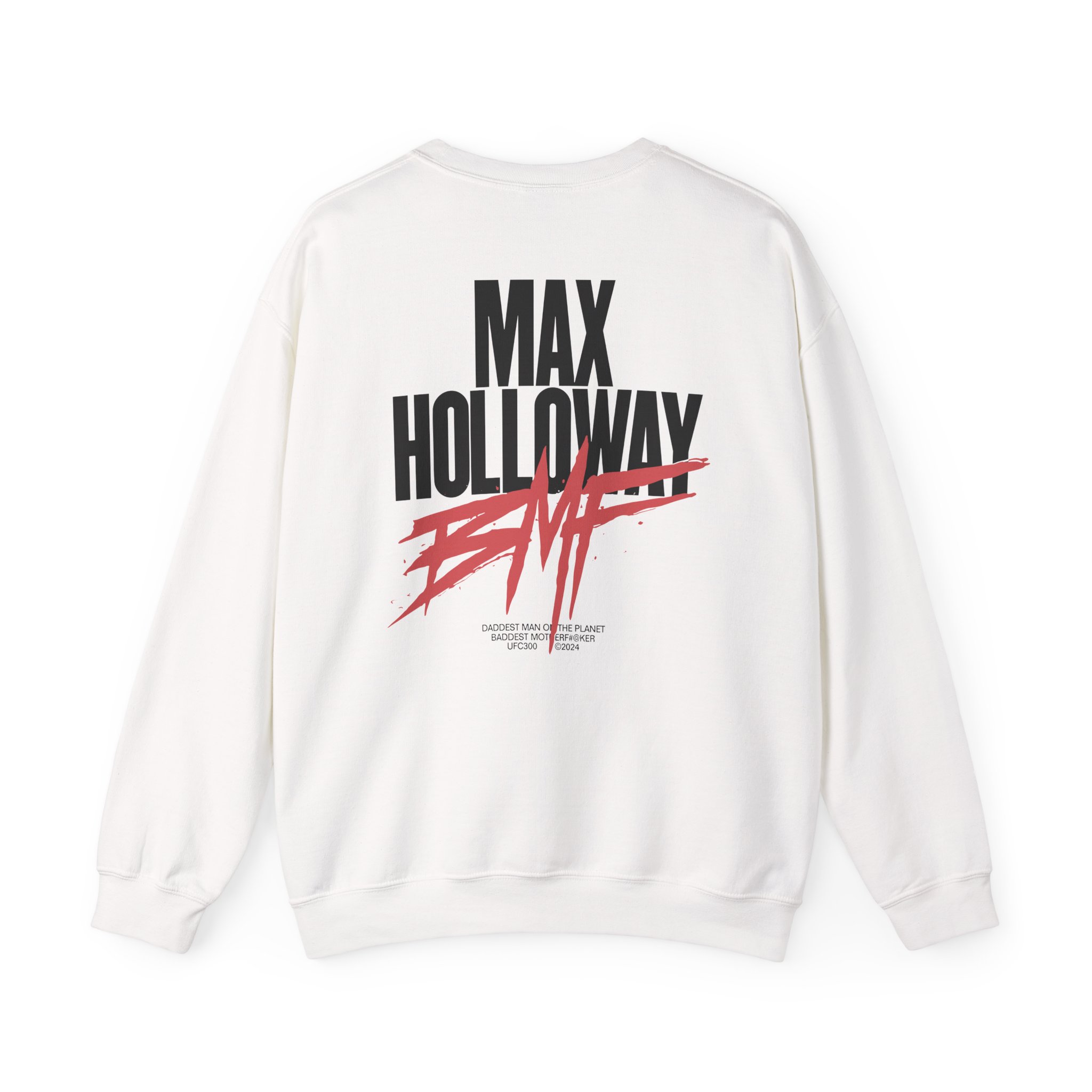 Max Holloway Dmp/bmf Unisex Heavy Blendâ„¢ Crewneck Sweatshirt