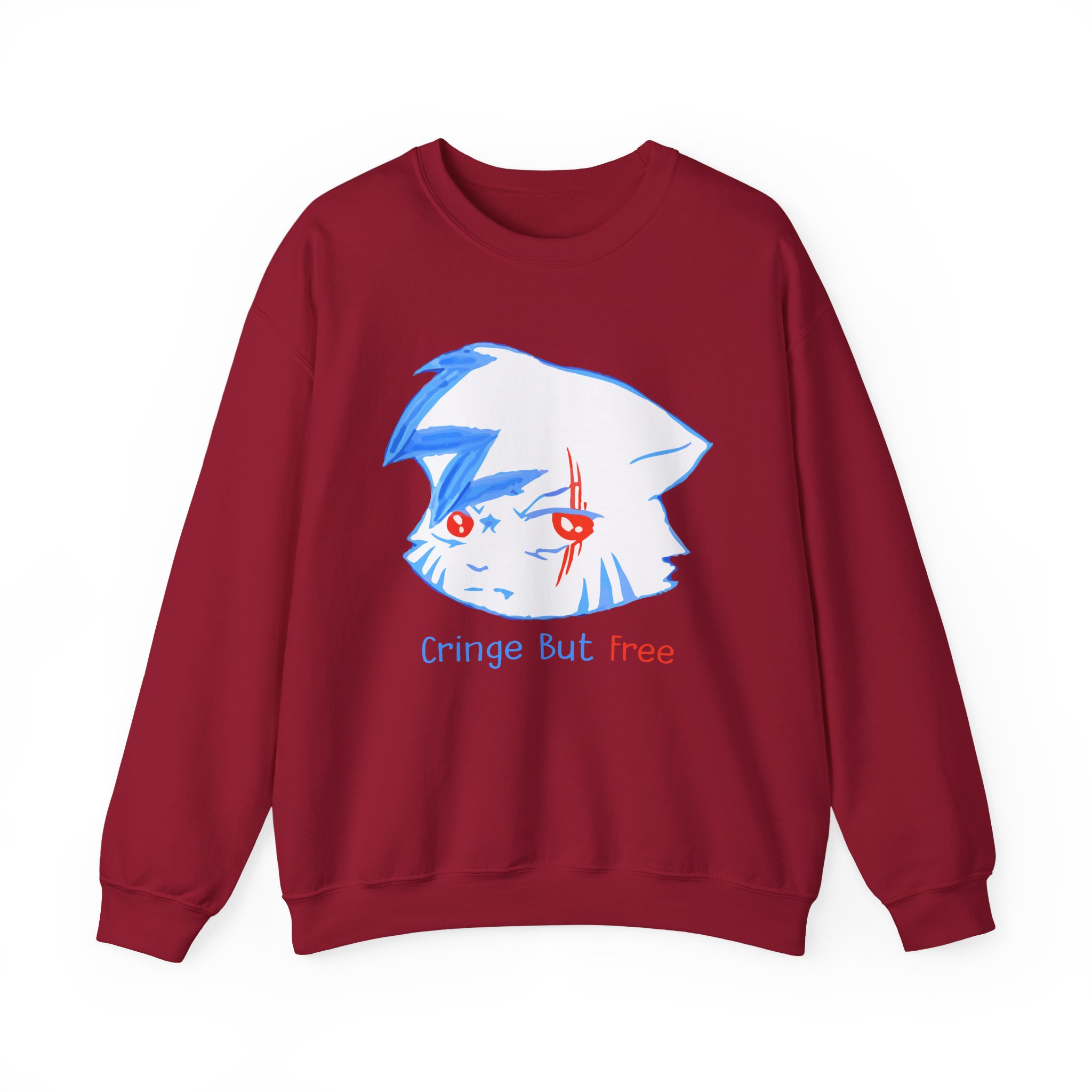 Izzzyzzz Cringe but Free Unisex Heavy Blendâ„¢ Crewneck Sweatshirt