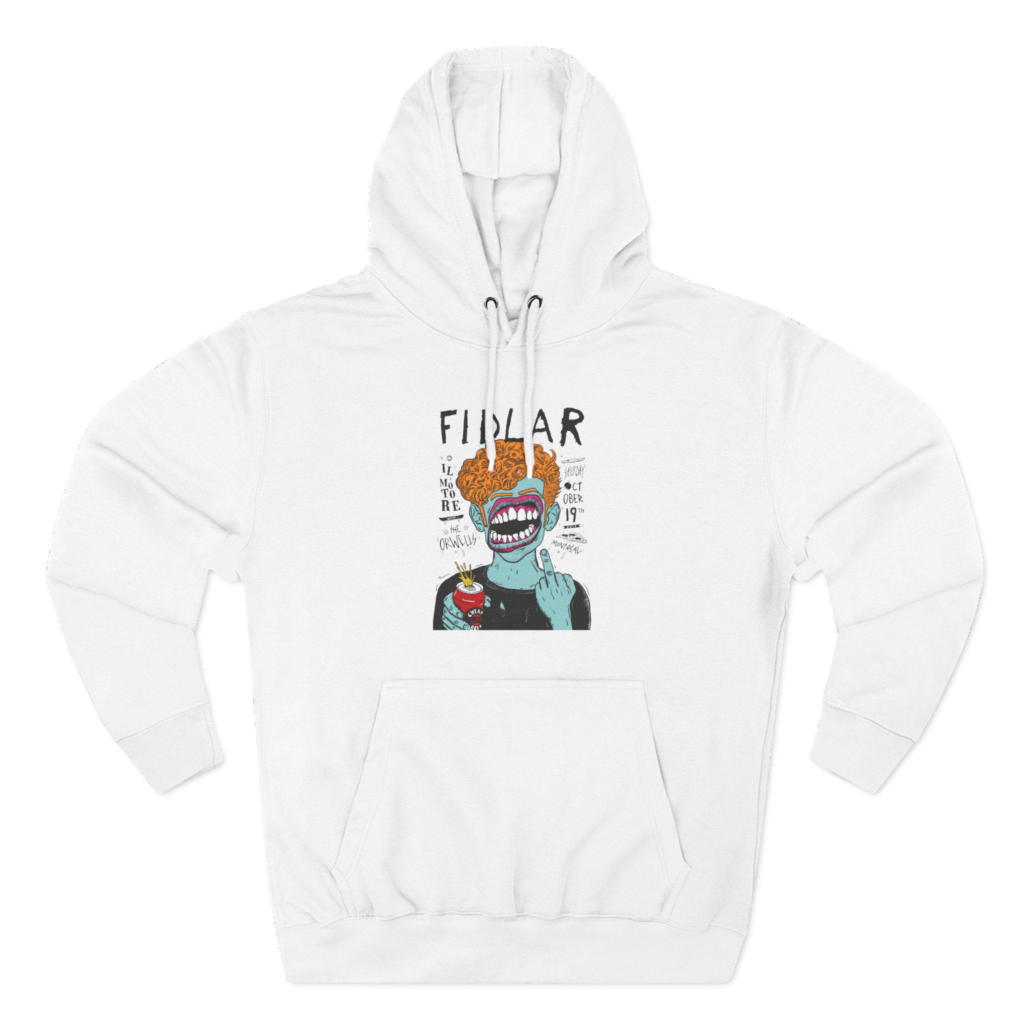 Fidlar Band Rock the Orwells Three-Panel Fleece Hoodie