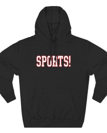 Sports Three-Panel Fleece Hoodie
